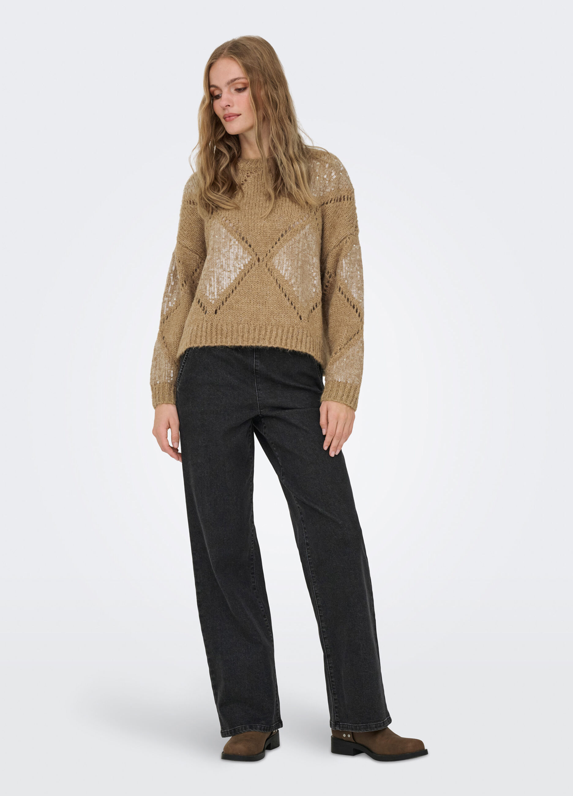 Tricot con paillettes donna_2