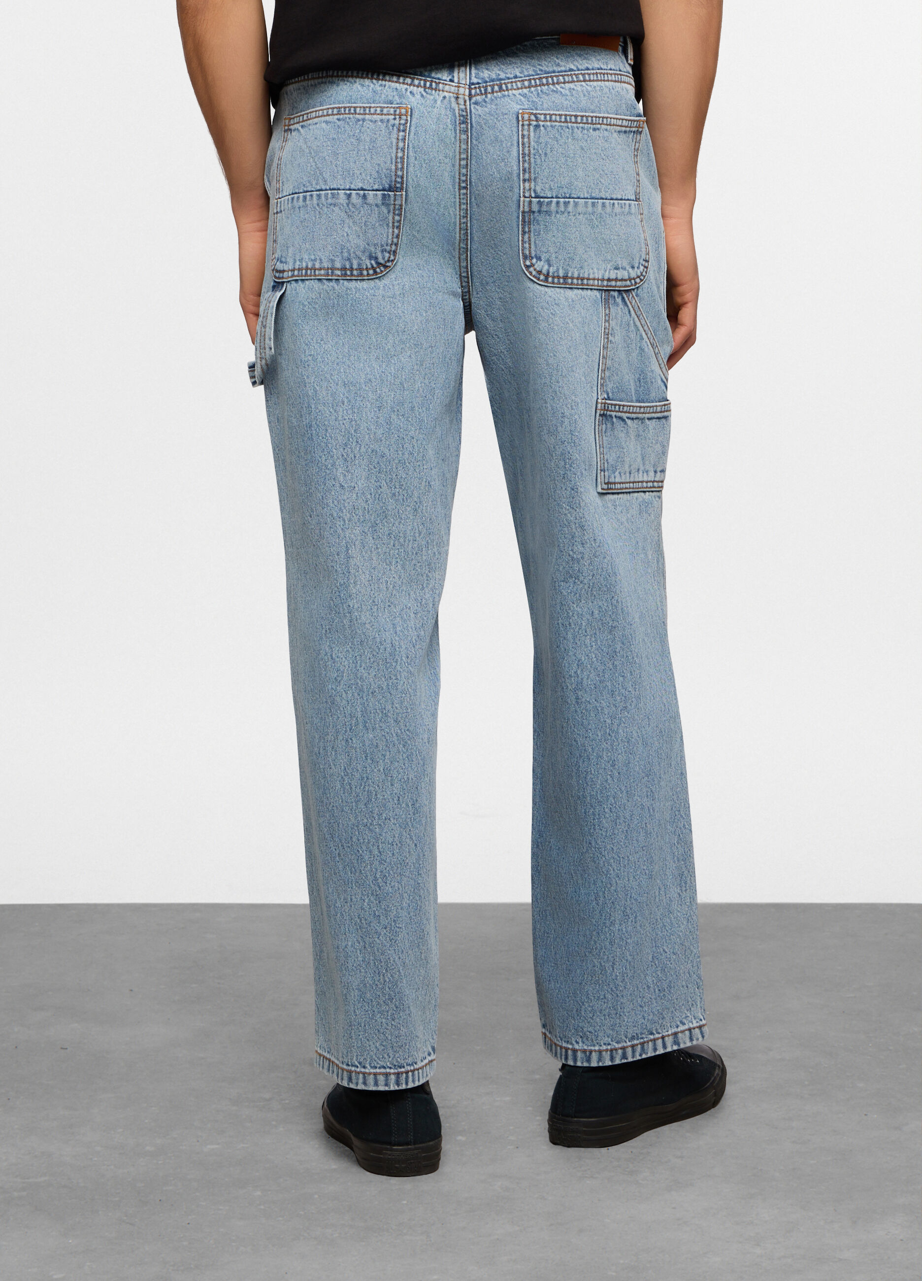 Jeans loose fit in denim uomo