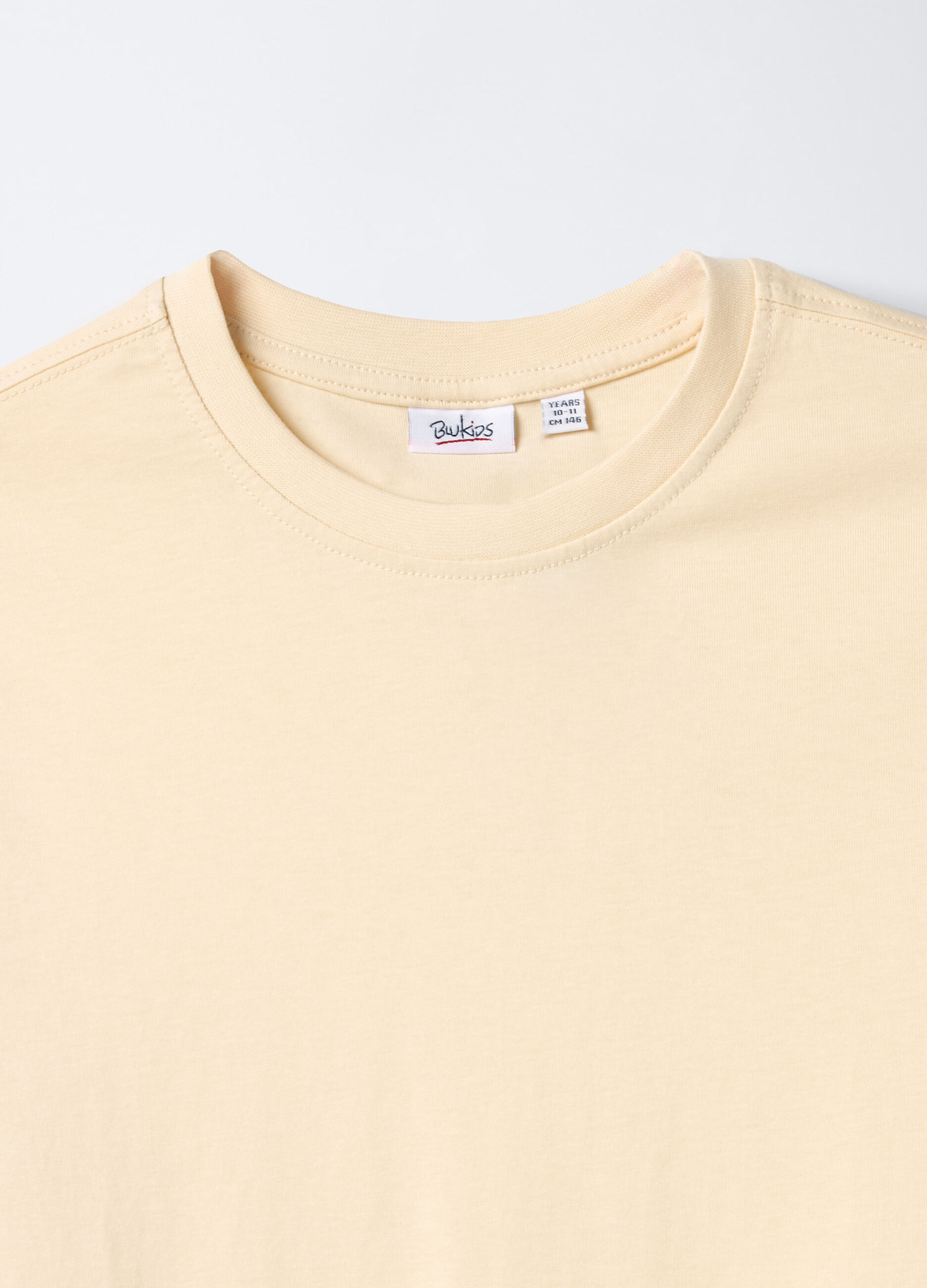 T-shirt girocollo in jersey di puro cotone ragazzo_2