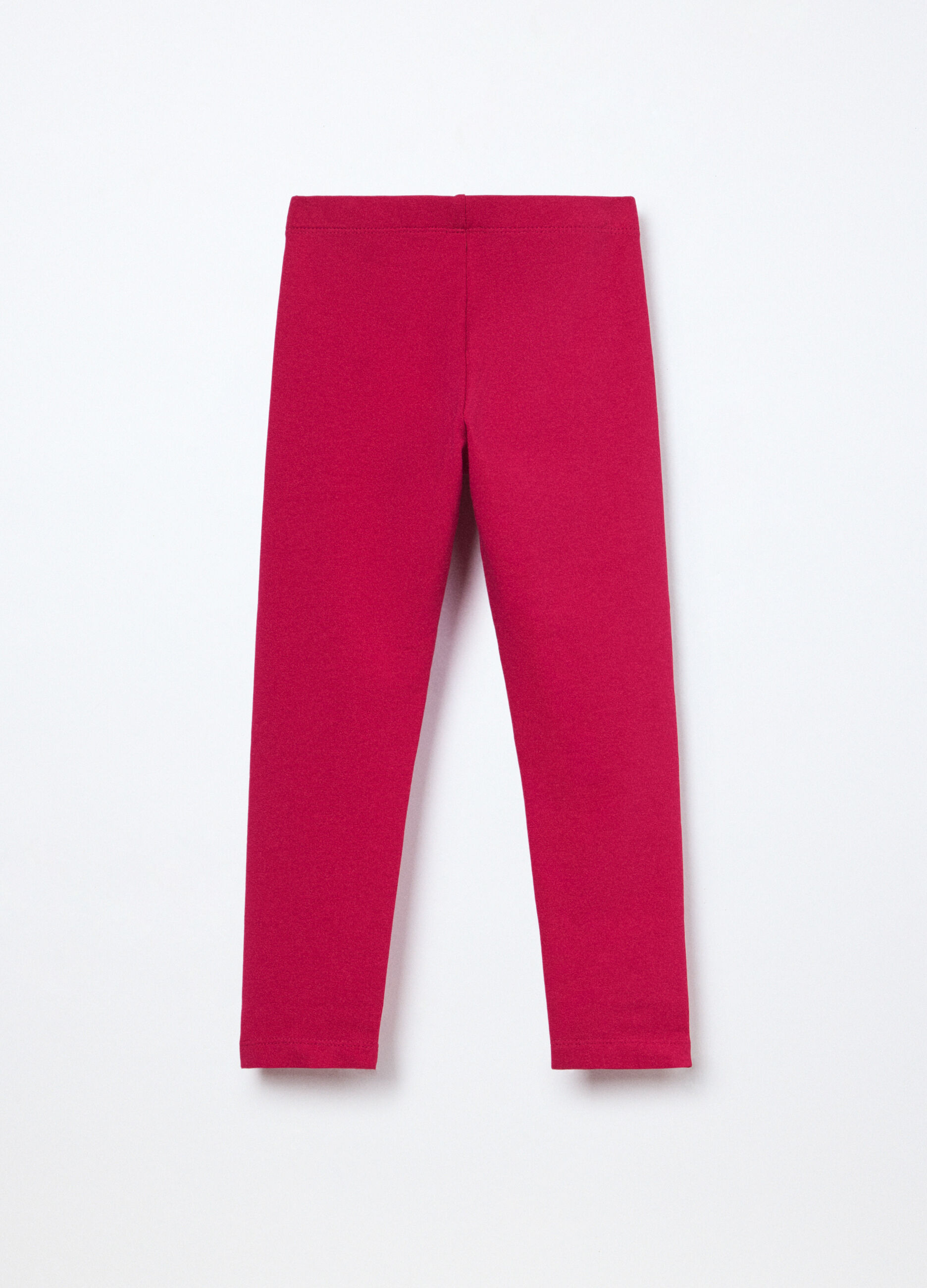 Leggings in french terry di cotone stretch bambina_1