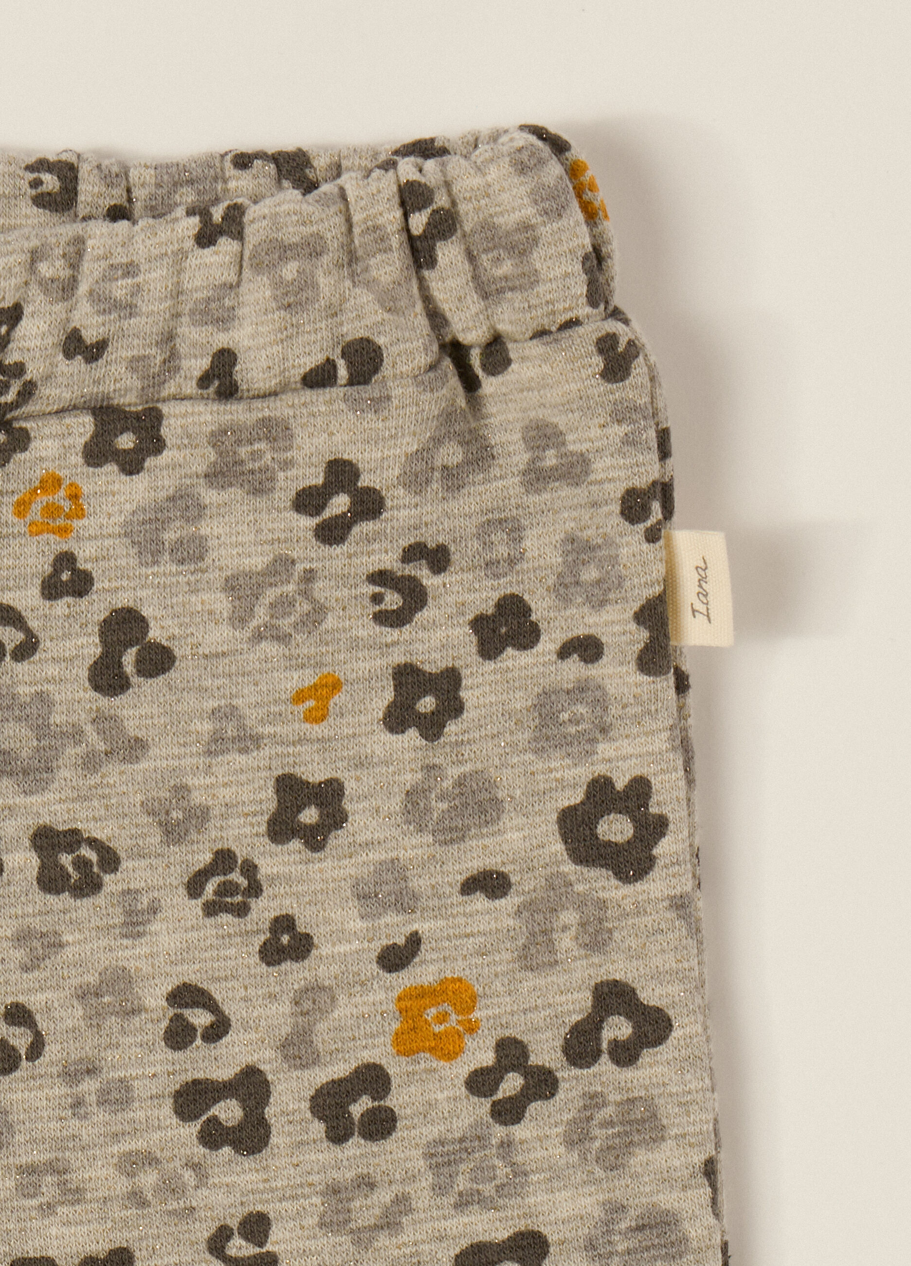 Pantaloni grigi per bambina con elastico_2