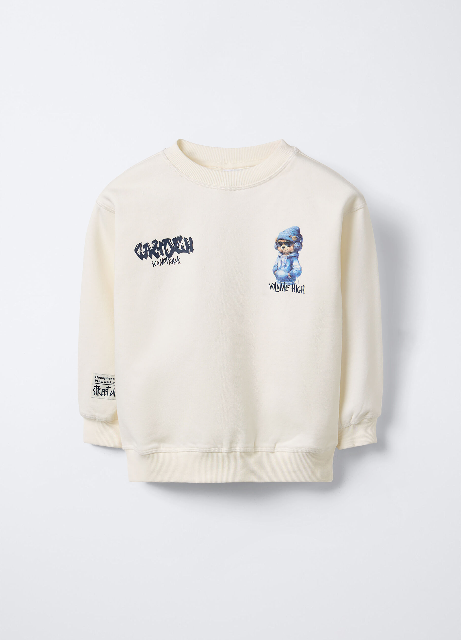 Felpa girocollo misto cotone bambino_0