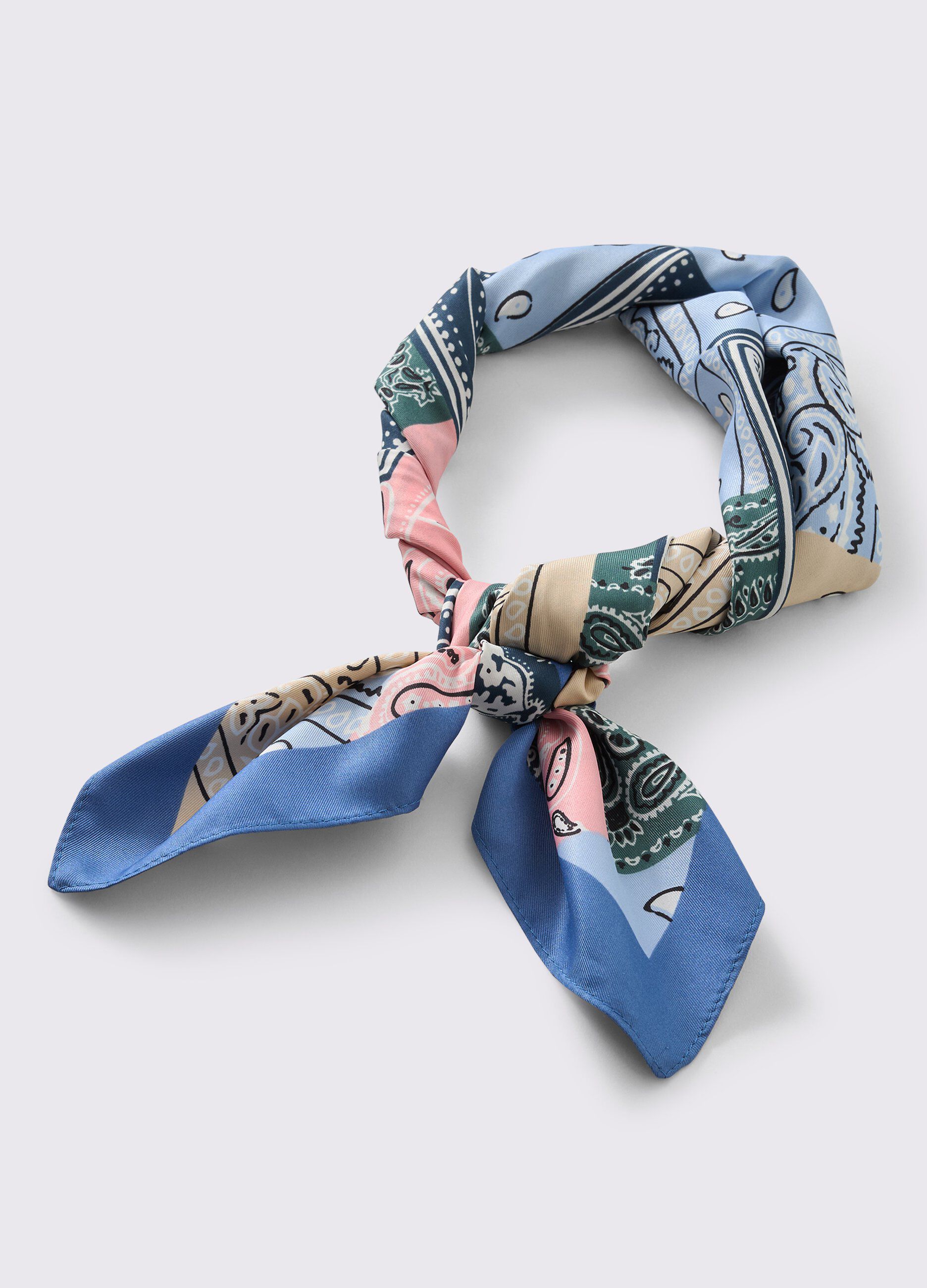 Bandana con stampa multicolor donna_1
