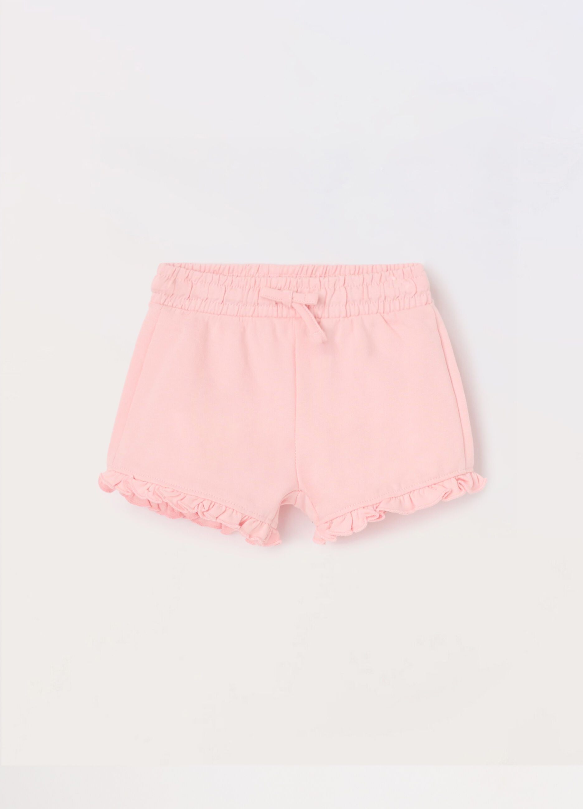 Shorts in french terry di puro cotone neonata_0