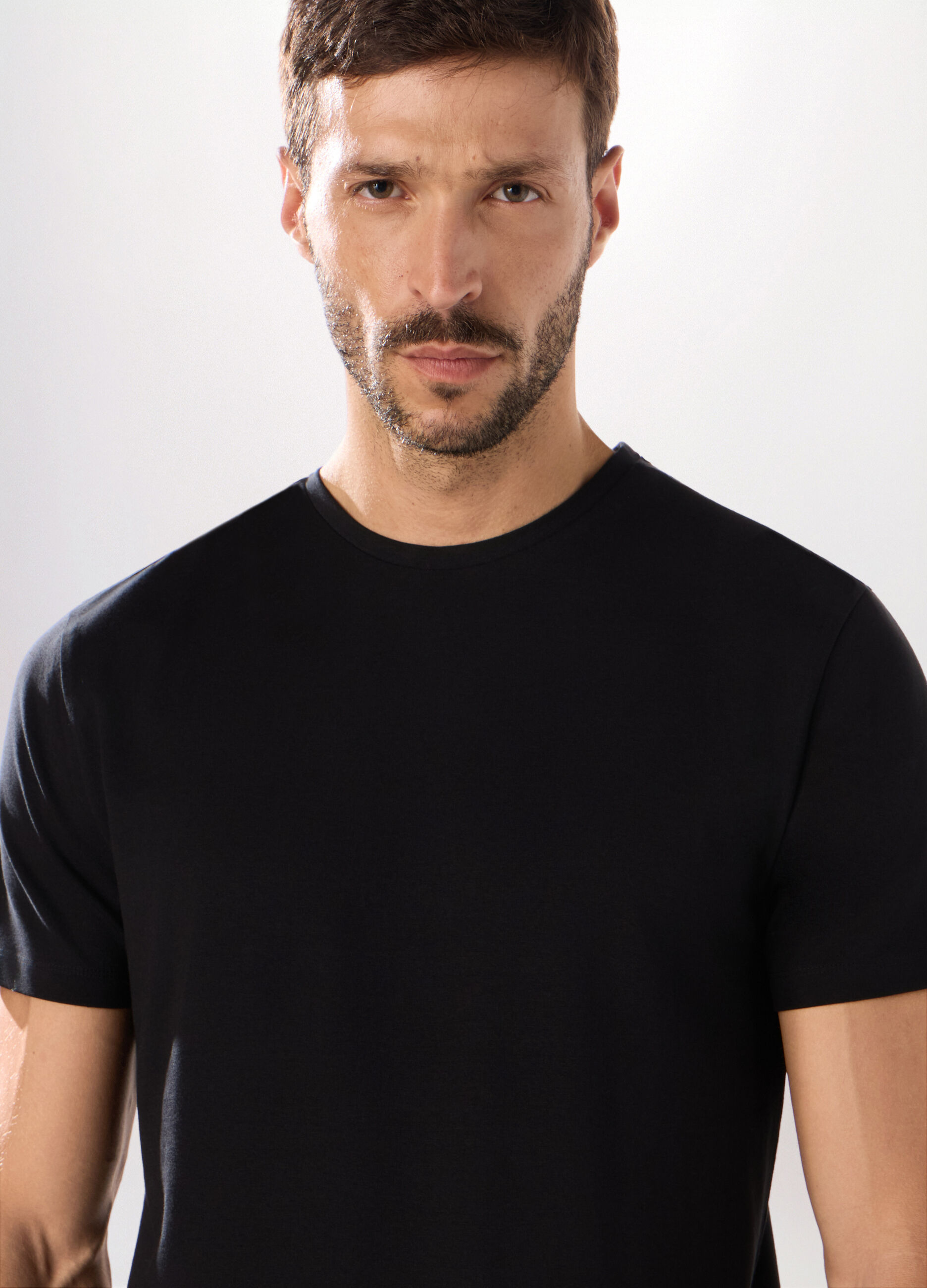 T-shirt in cotone stretch uomo
