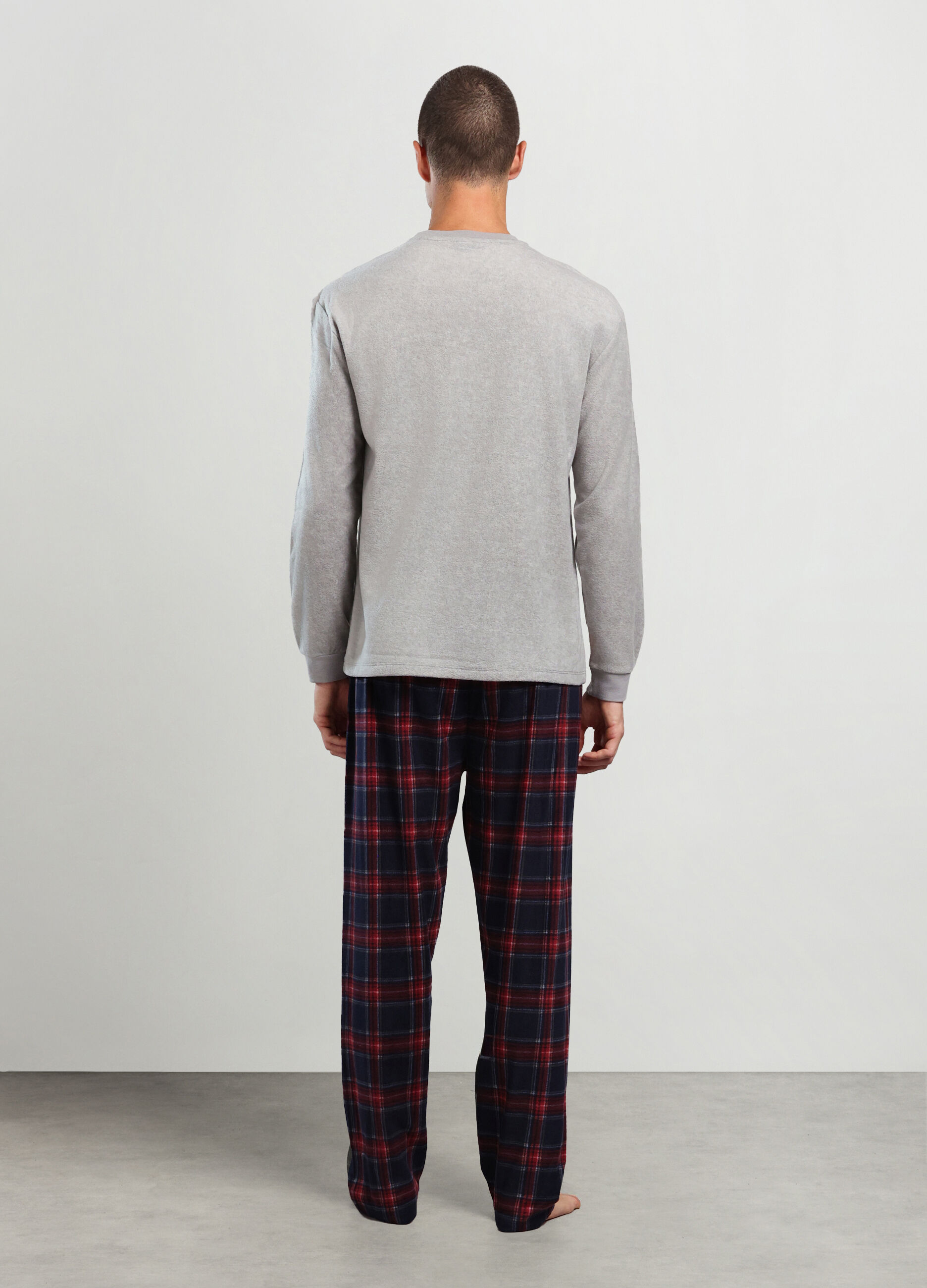 Pigiama natalizio in pile uomo_1