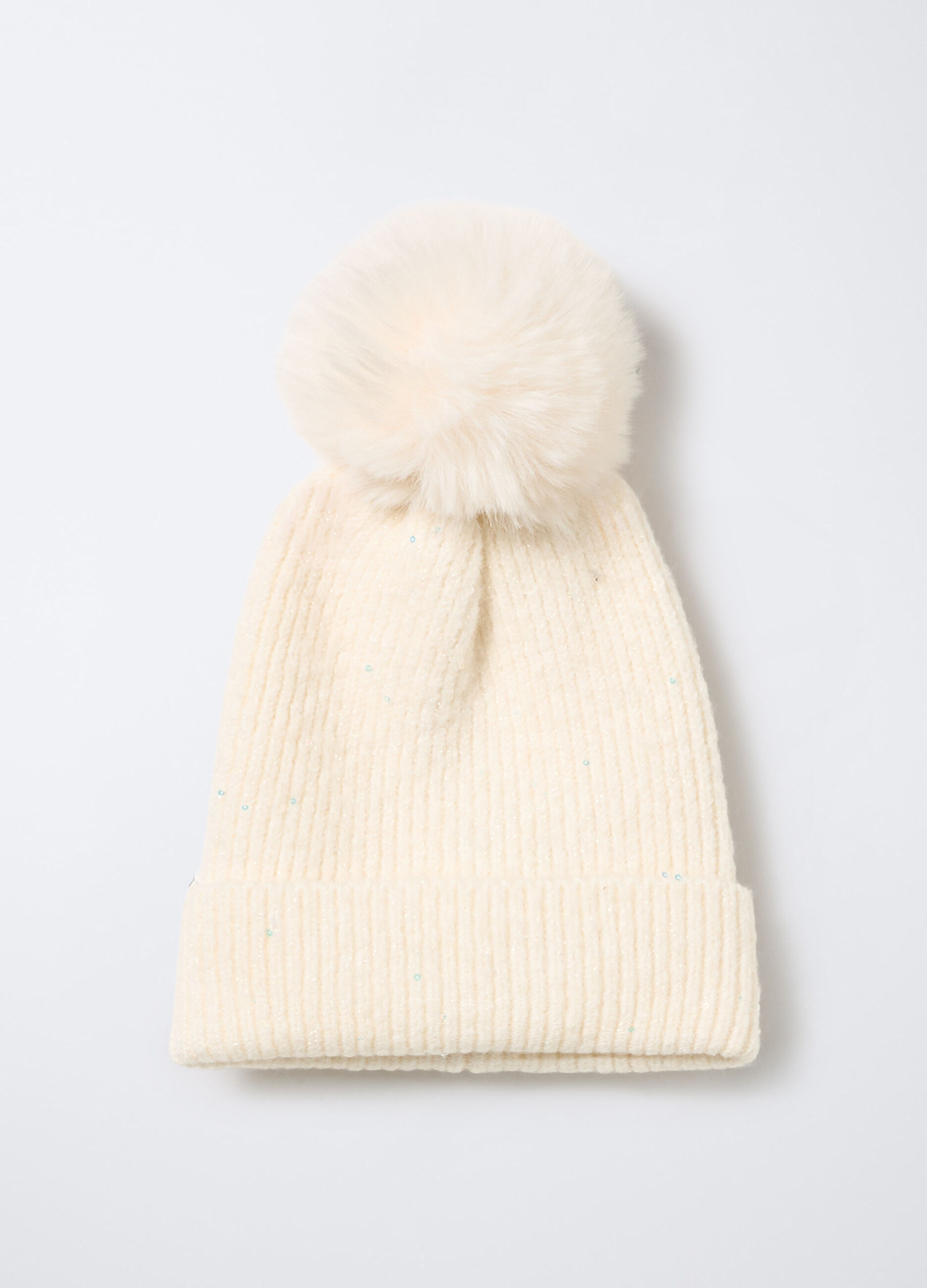 Berretto tricot in costina stretch_0
