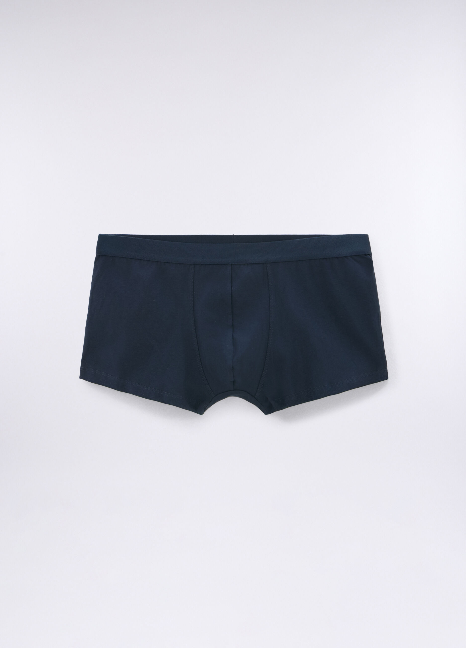 3 pack boxer tinta unita in cotone stretch uomo