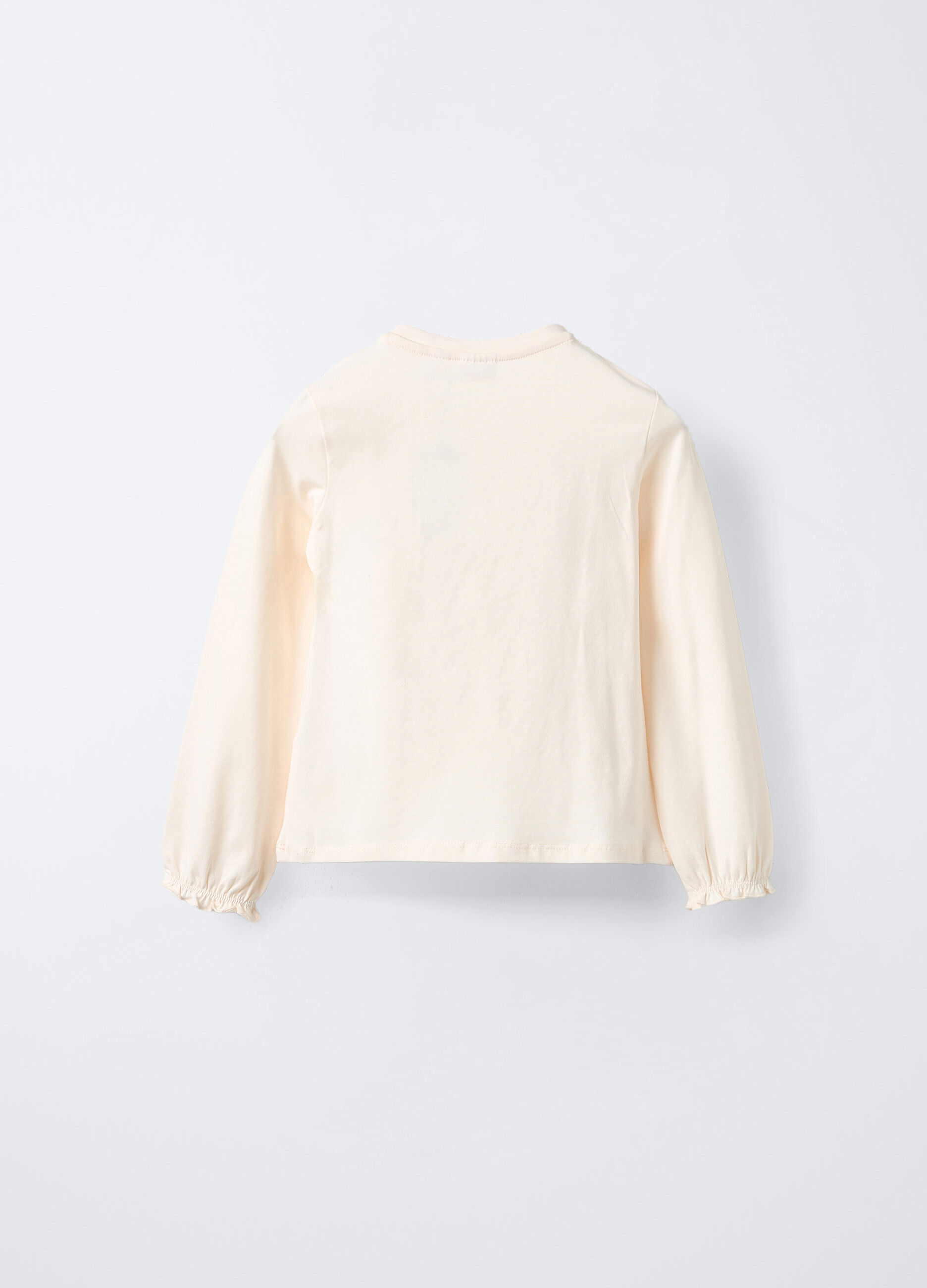 T-shirt in jersey di cotone stretch bambina_1