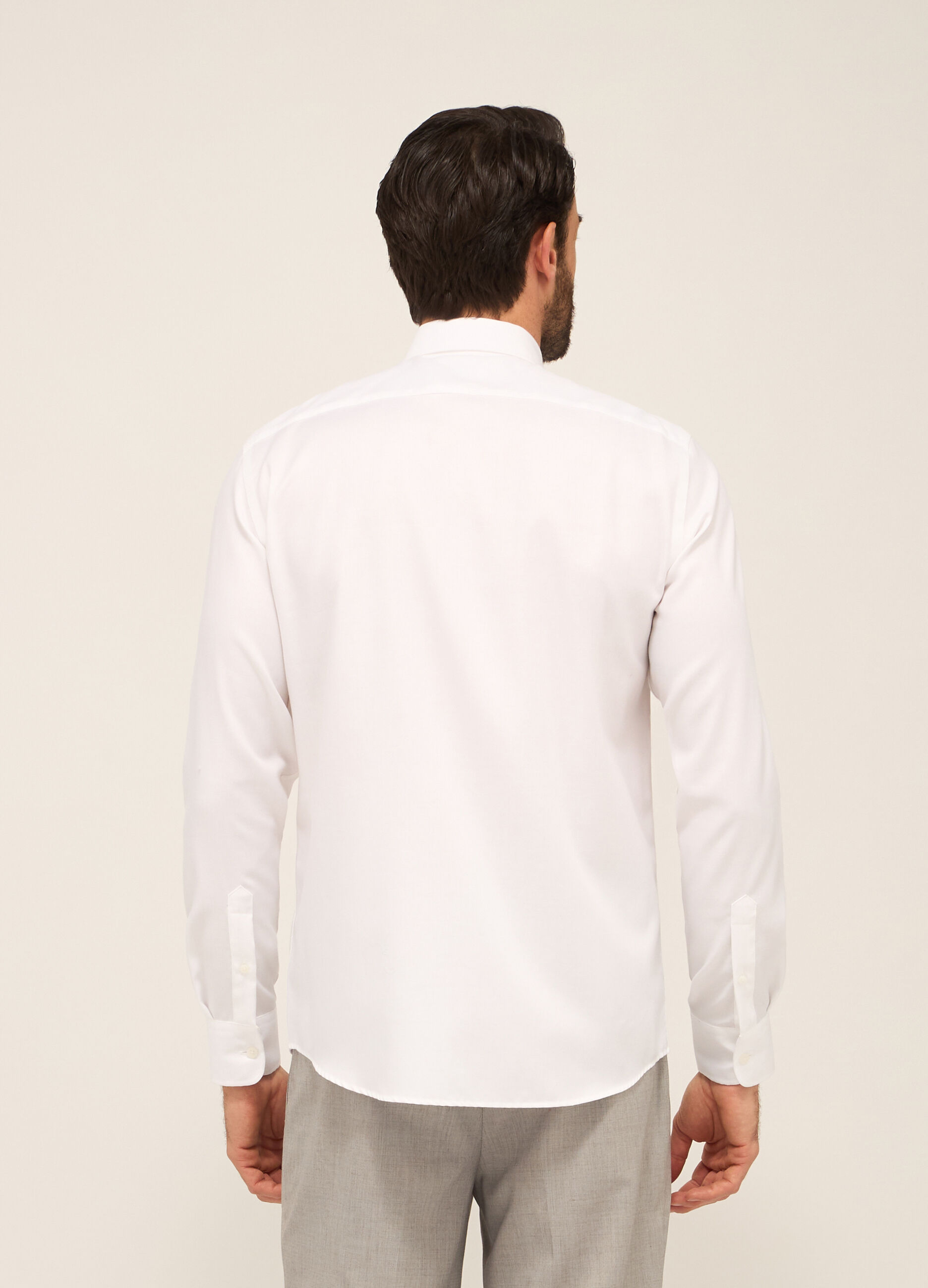 Camicia regular fit in puro cotone uomo_1