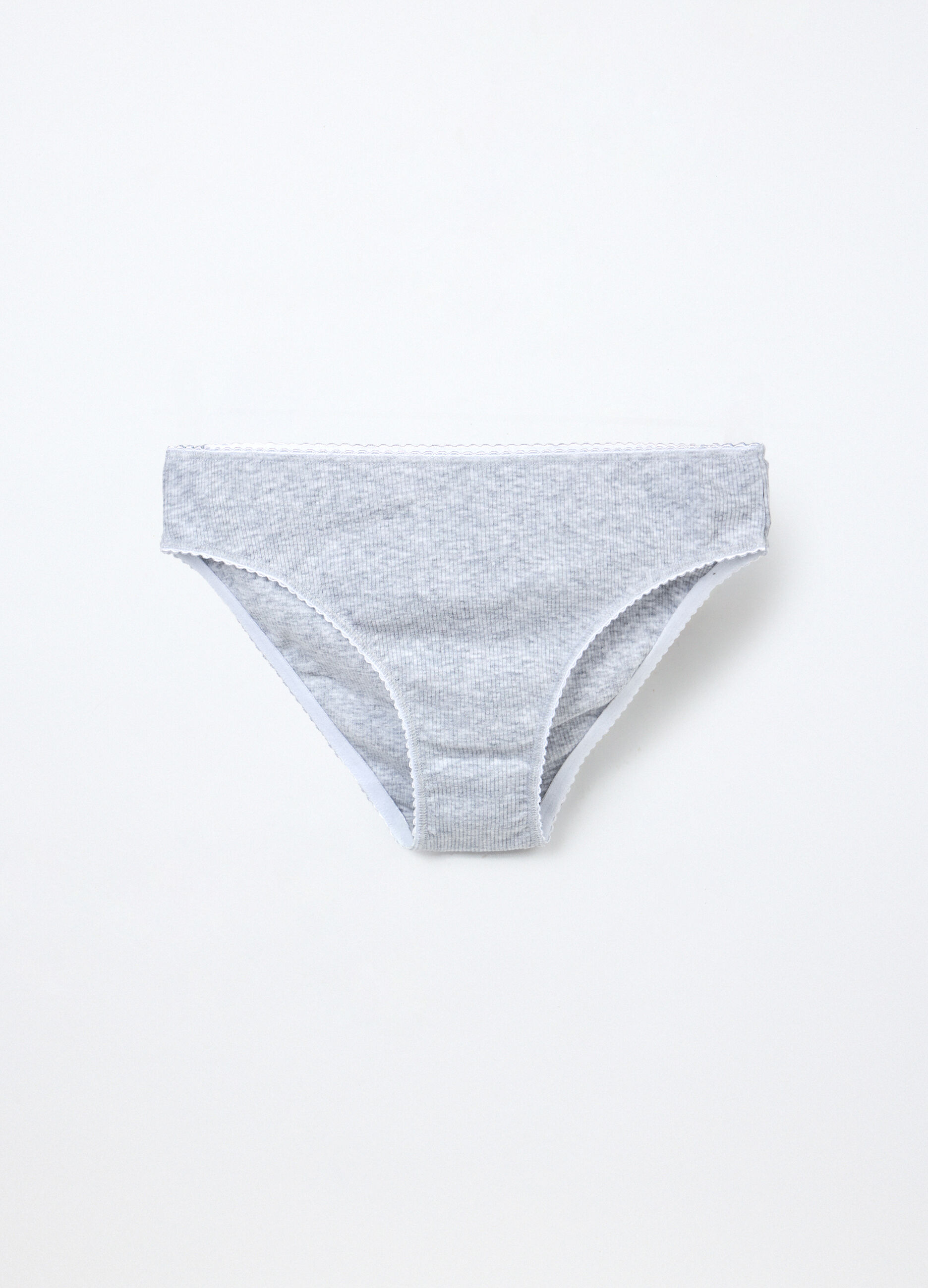 Slip in costina di cotone stretch ragazza_0