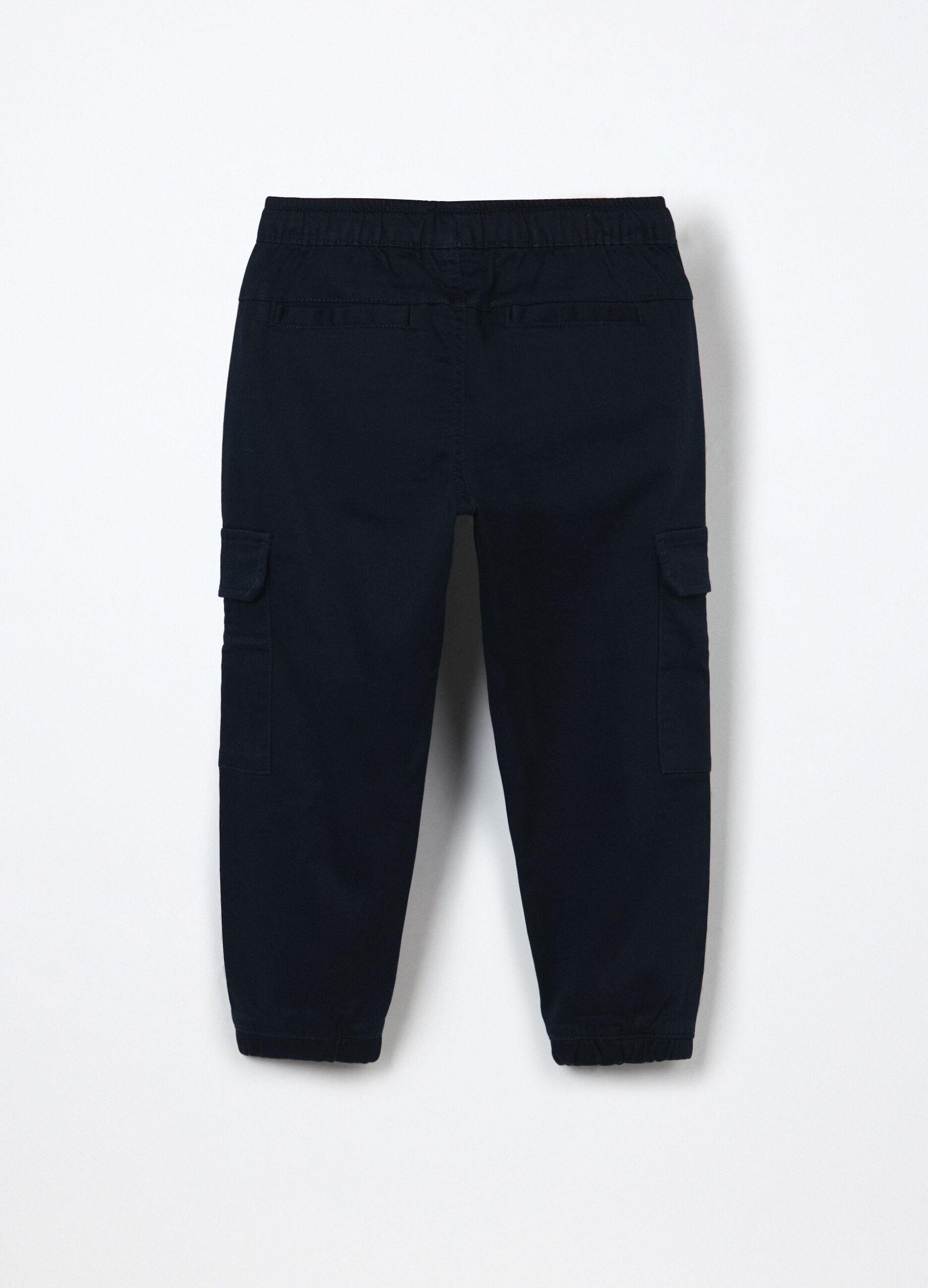 Pantaloni cargo misto cotone bambino_1