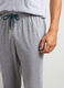 Pantaloni pigiama lunghi in misto cotone uomo_2