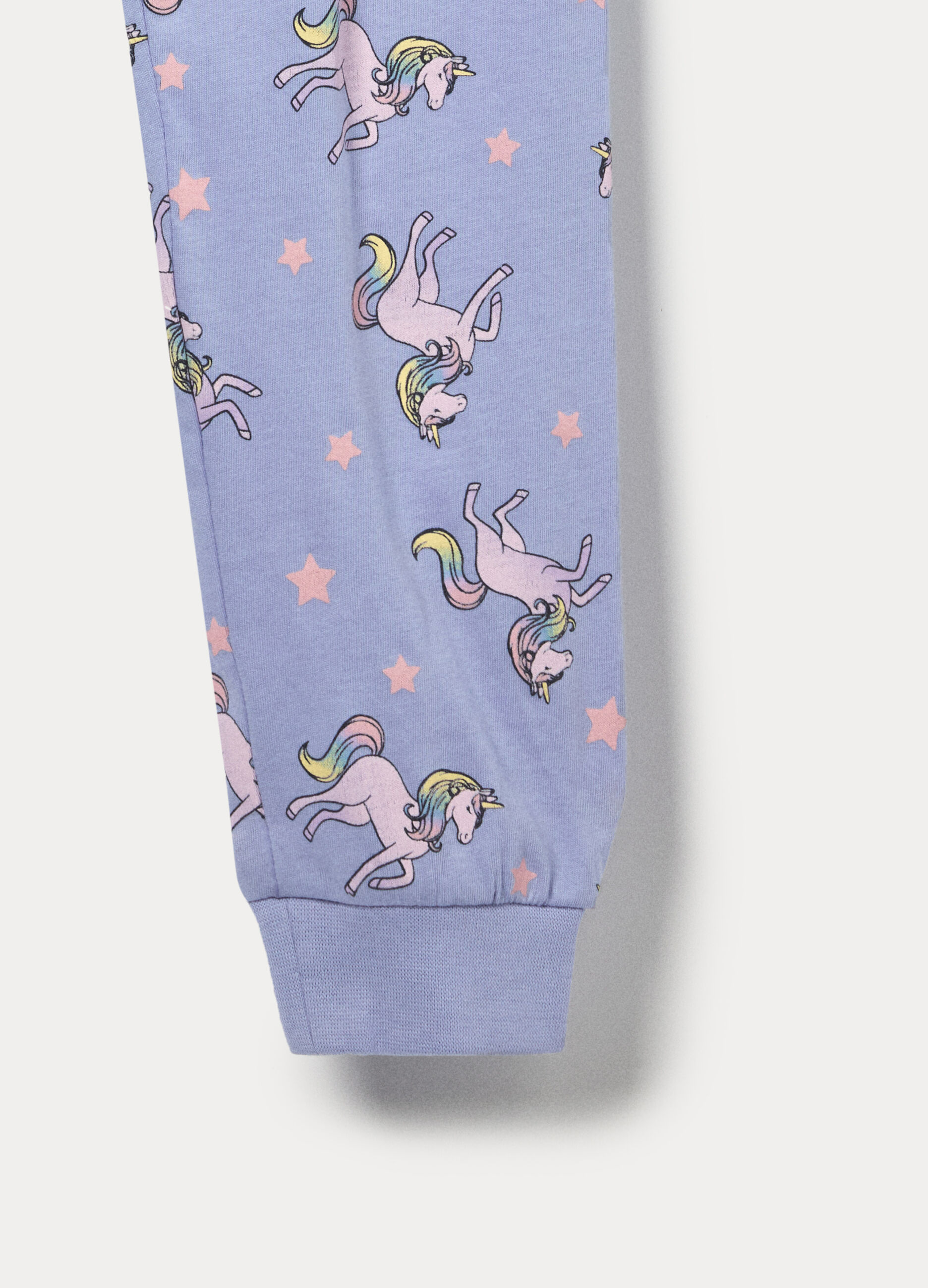 Set pigiama lungo in jersey di puro cotone bambina_3