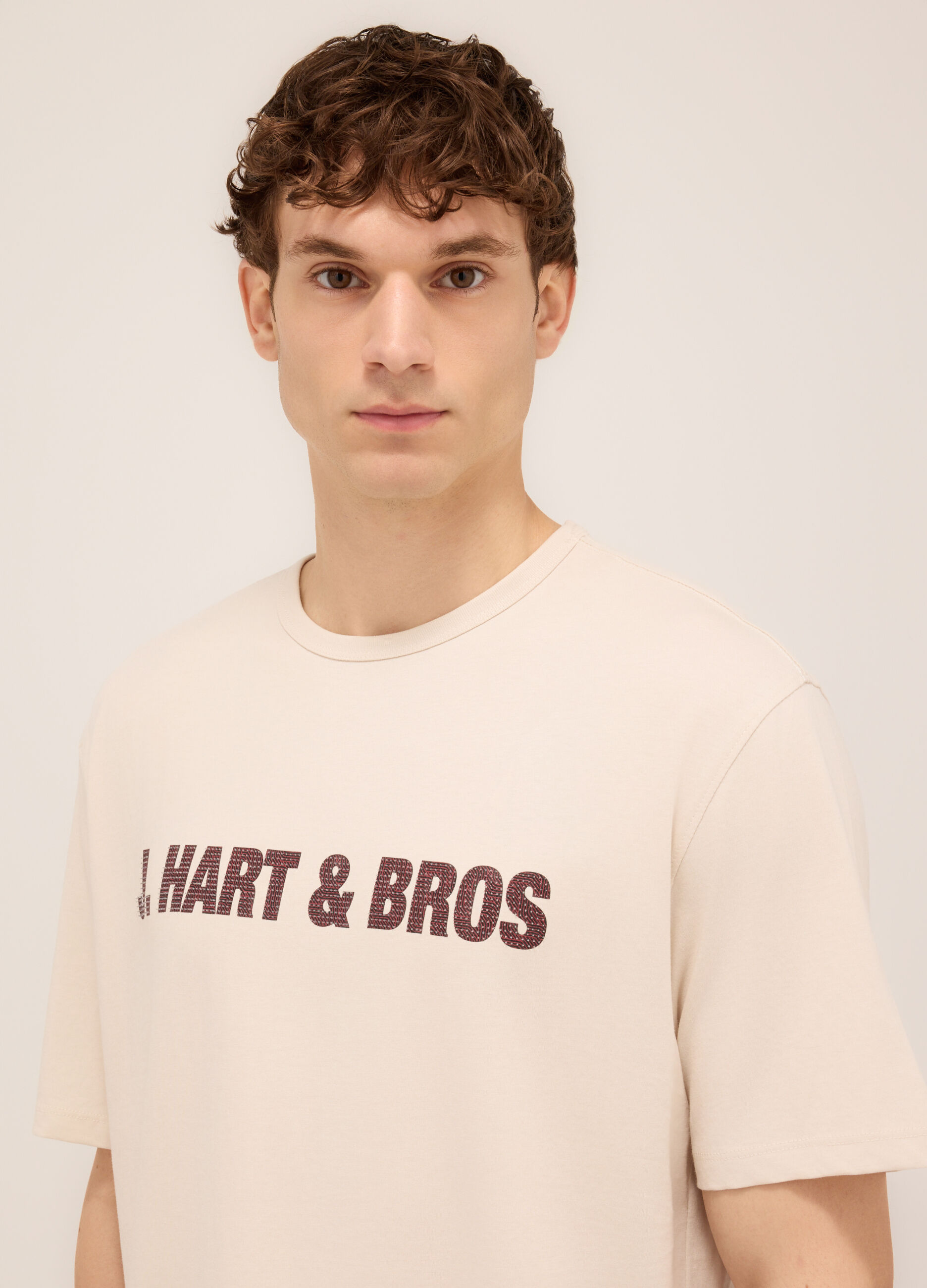 T-shirt girocollo con logo uomo_2