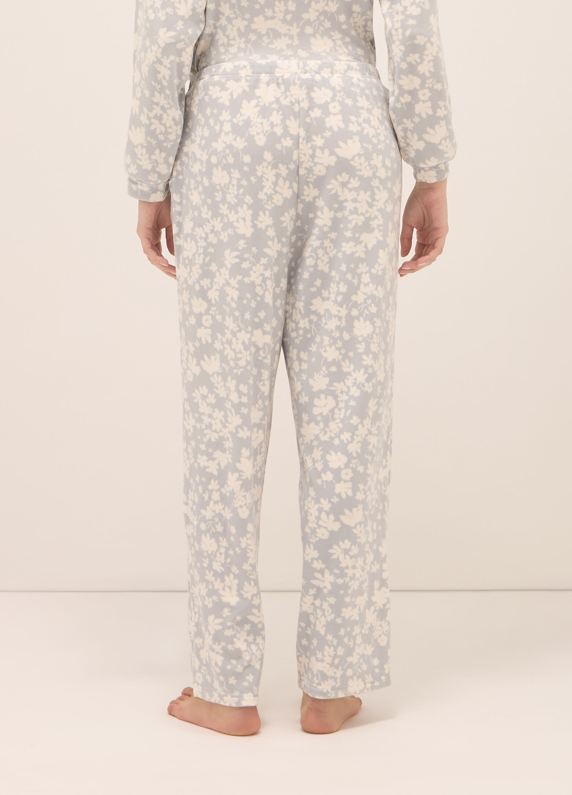 Pantaloni velour pigiama donna_2