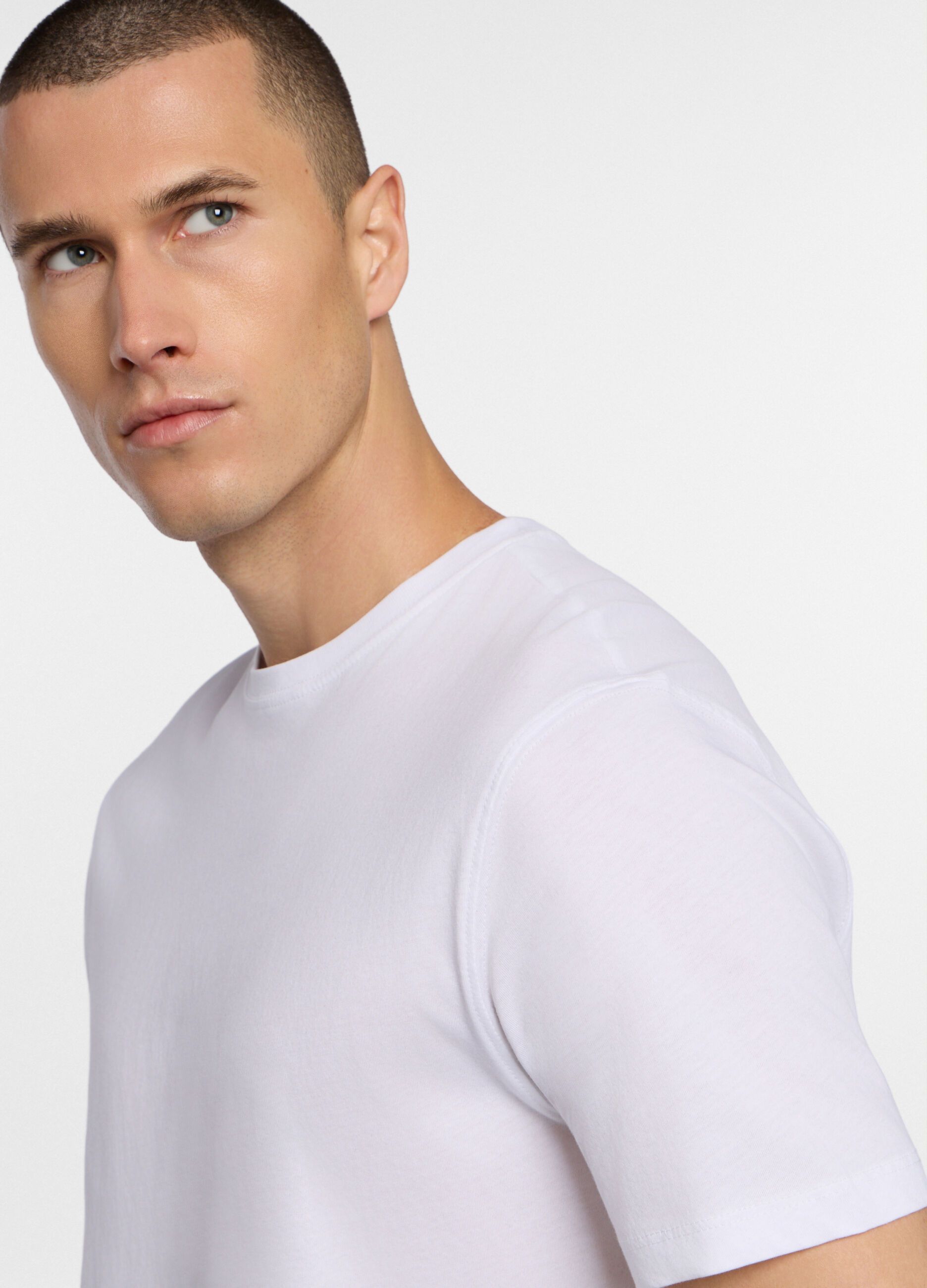 T-shirt girocollo in jersey fiammato uomo_2