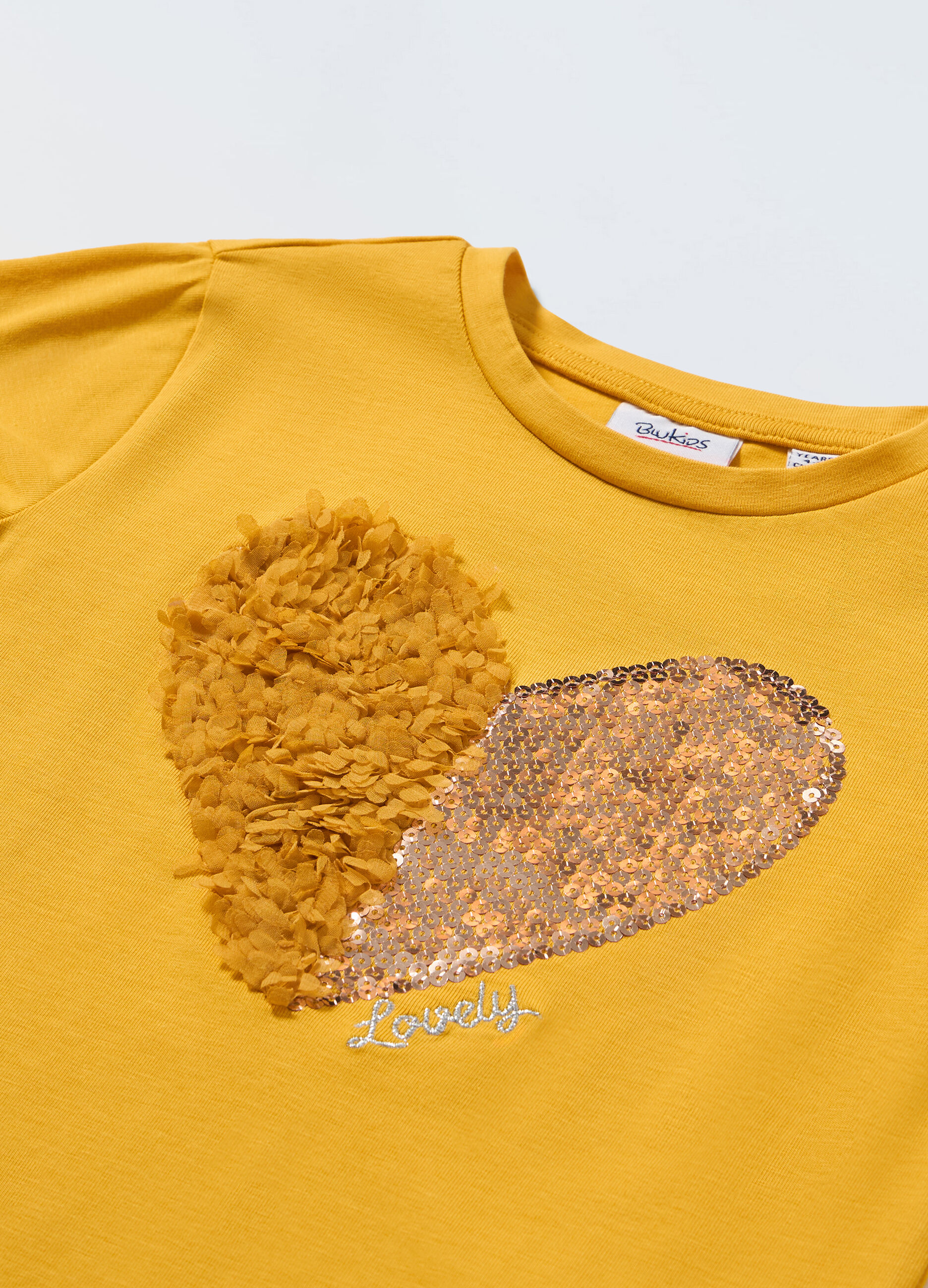 T-shirt in cotone stretch bambina_1