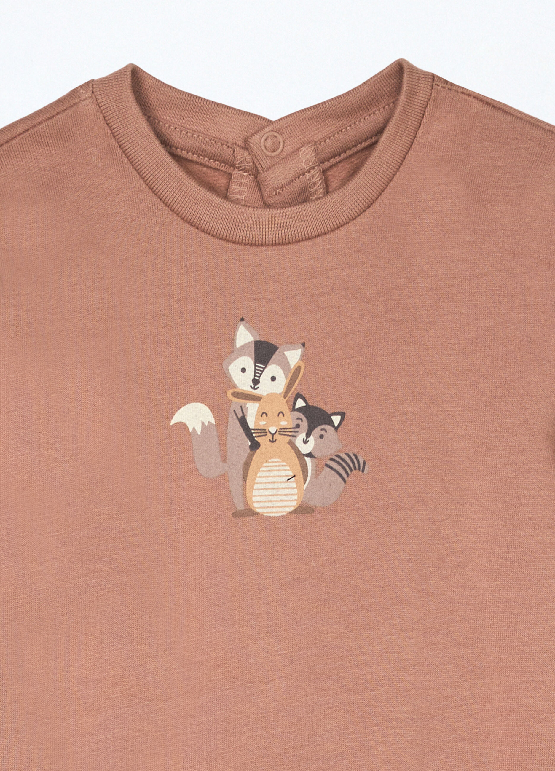 Pack 2 pigiami interi in puro cotone fleece neonato_2