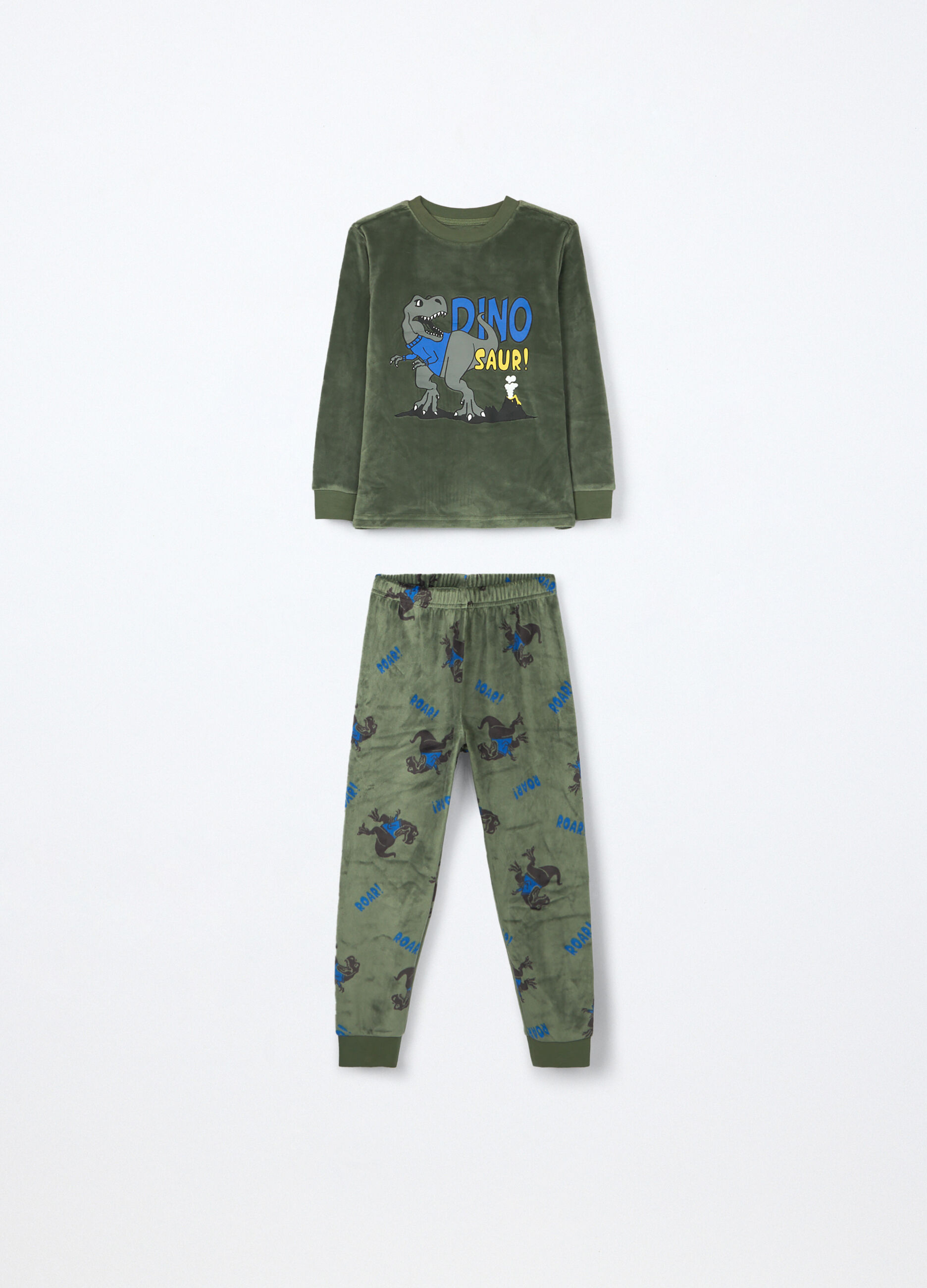 Set pigiama lungo in ciniglia bambino_0