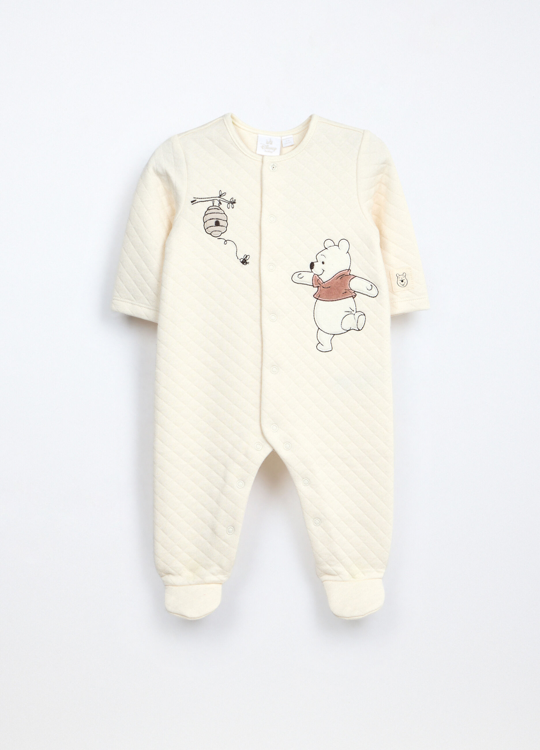 Tutina in misto cotone matelassé neonato_0