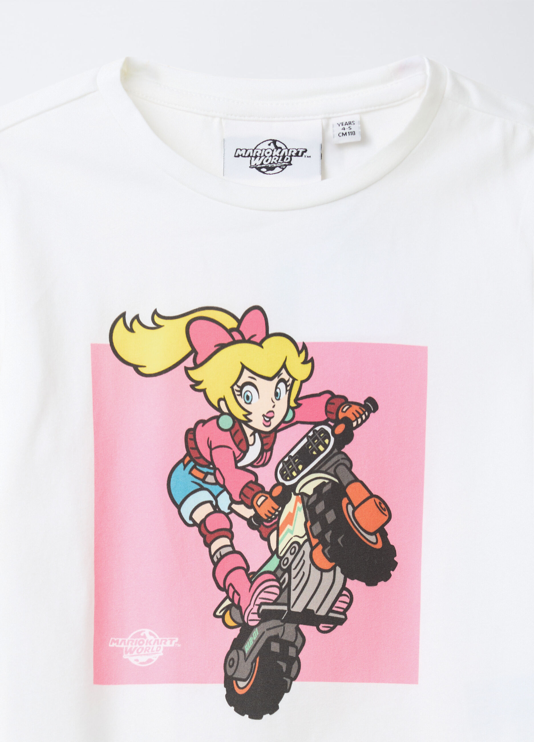 T-shirt Mario Kart World in jersey di cotone stretch bambina_2