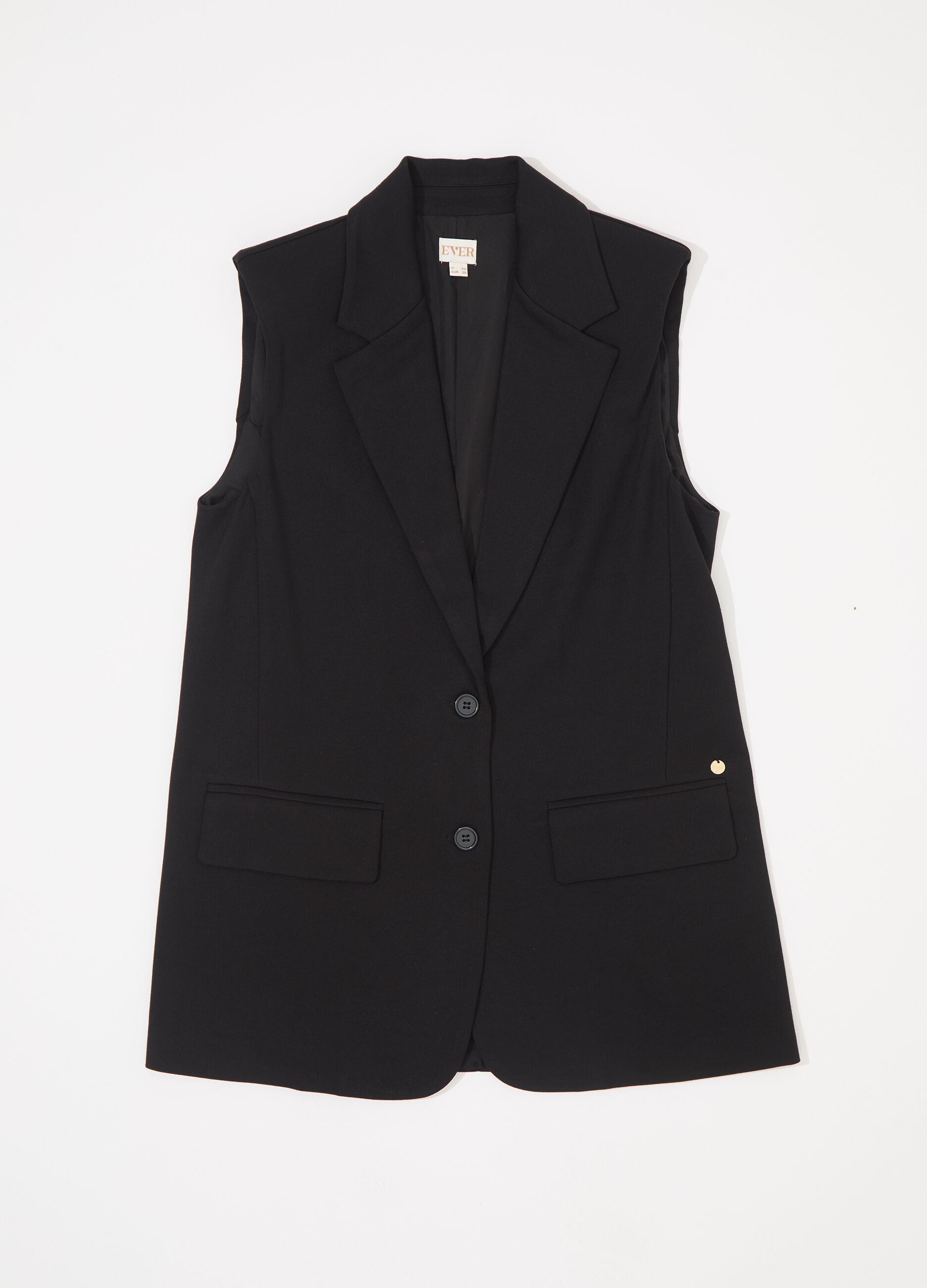 Gilet lungo in punto milano donna_4