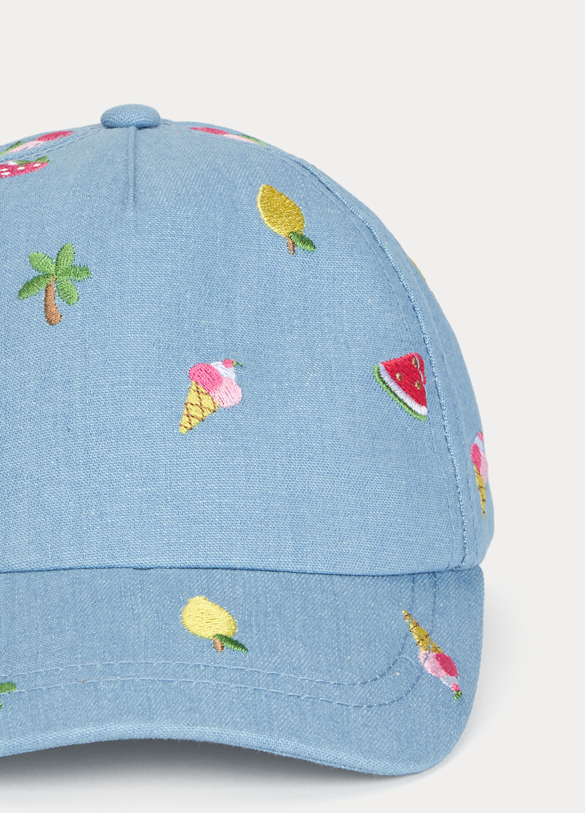 Cappello da baseball in chambray_2