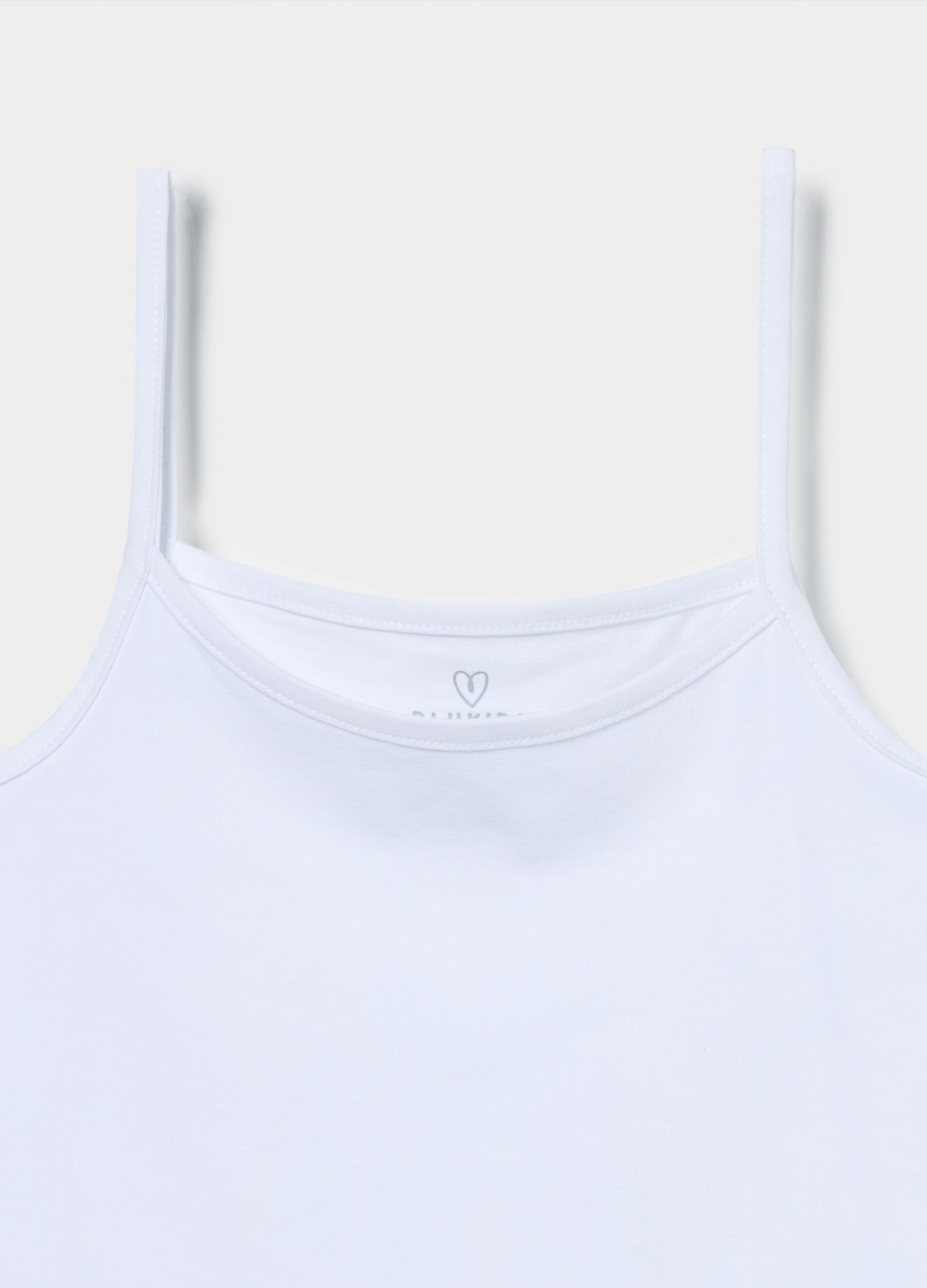 Pack 2 canotte intime in jersey di cotone stretch ragazza_3