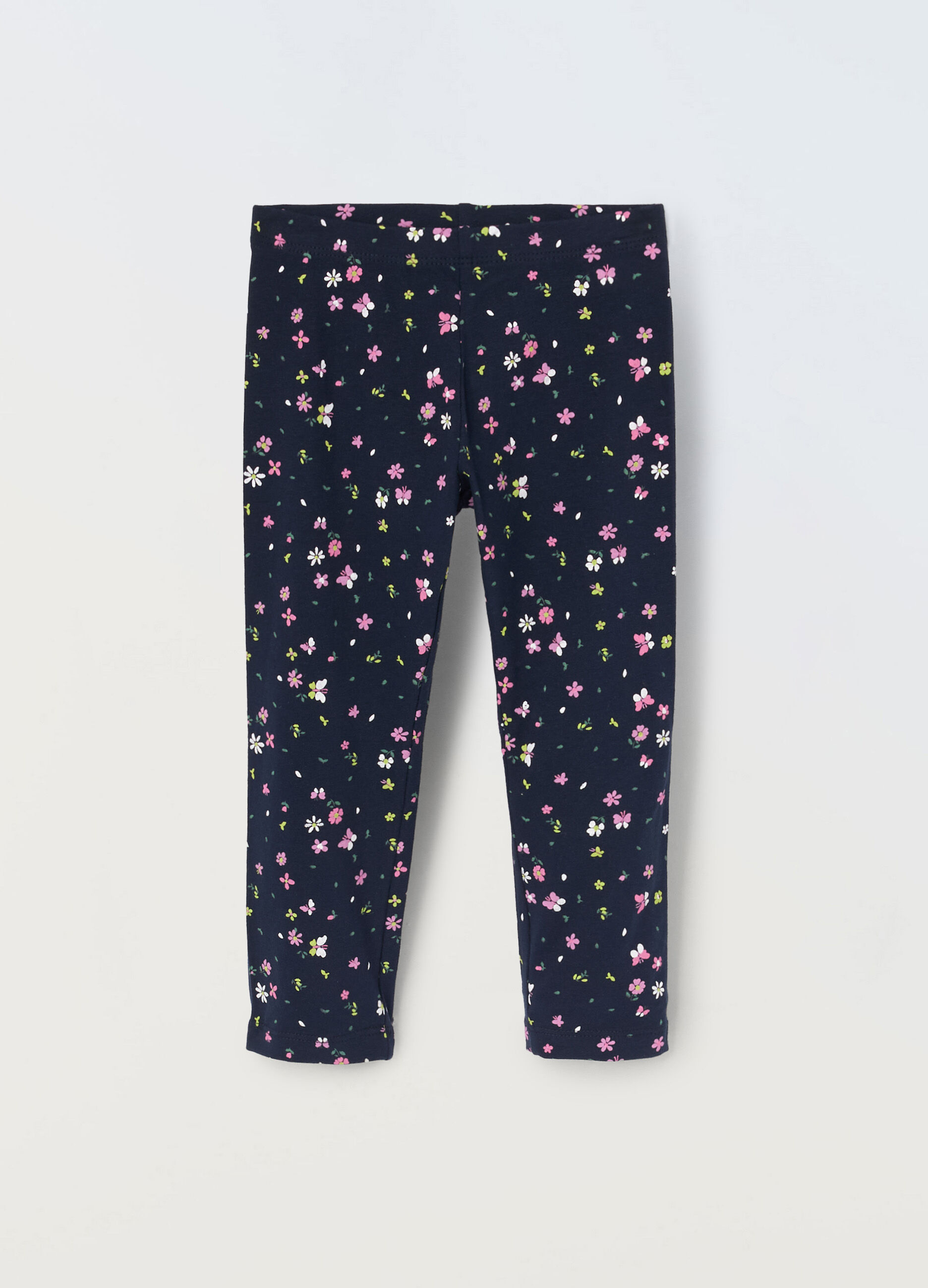 Leggings capri in jersey di cotone stretch bambina_0