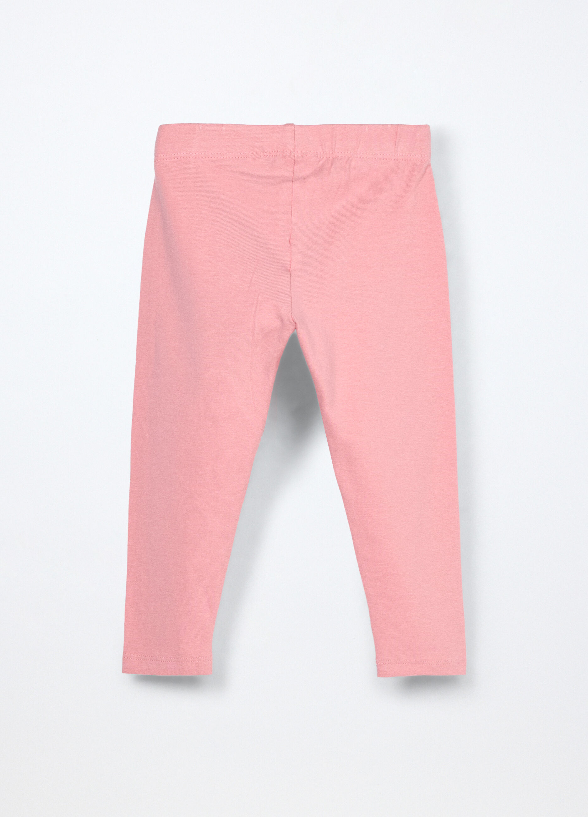 Leggings in jersey stretch con strass neonata_1