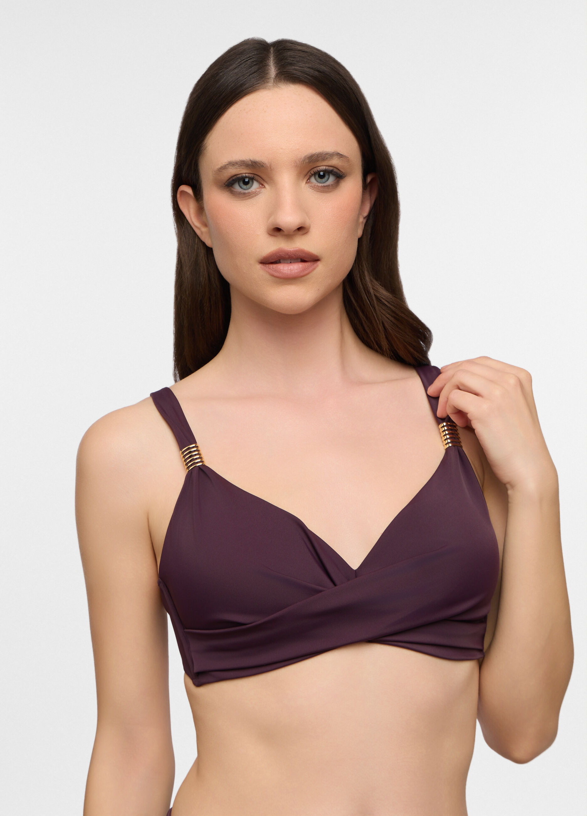 Costume bikini top in microfibra a triangolo donna_2