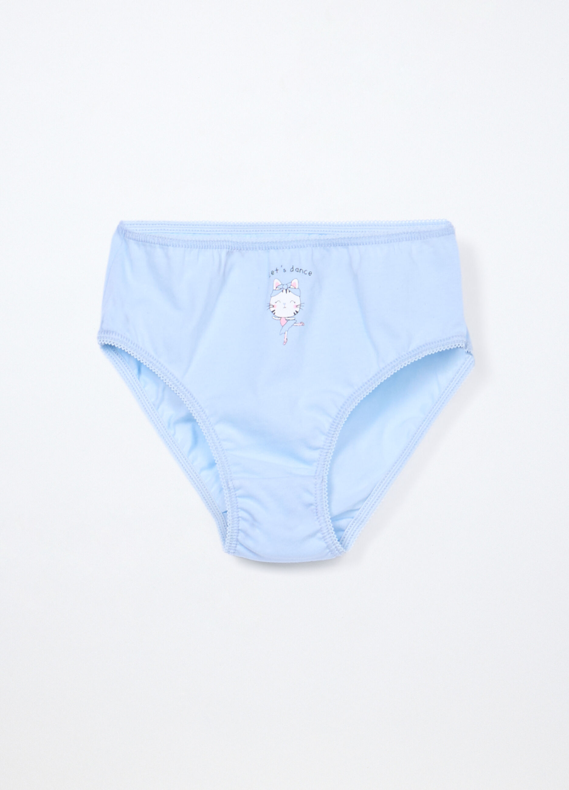 Pack 5 slip in jersey di puro cotone bambina_1