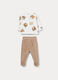Jogging set in puro cotone fleece neonato_0