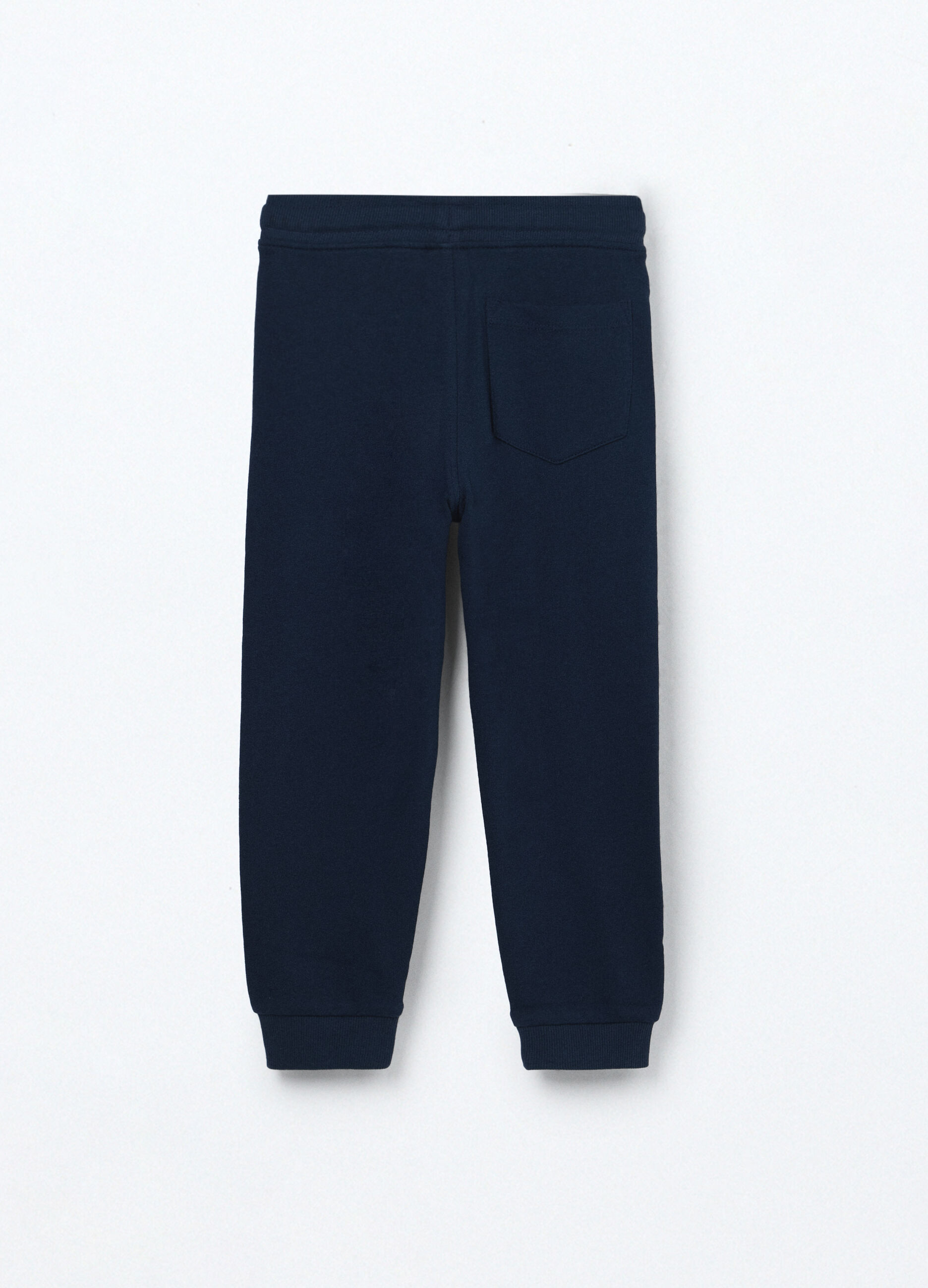 Jogger in french terry di puro cotone bambino_1