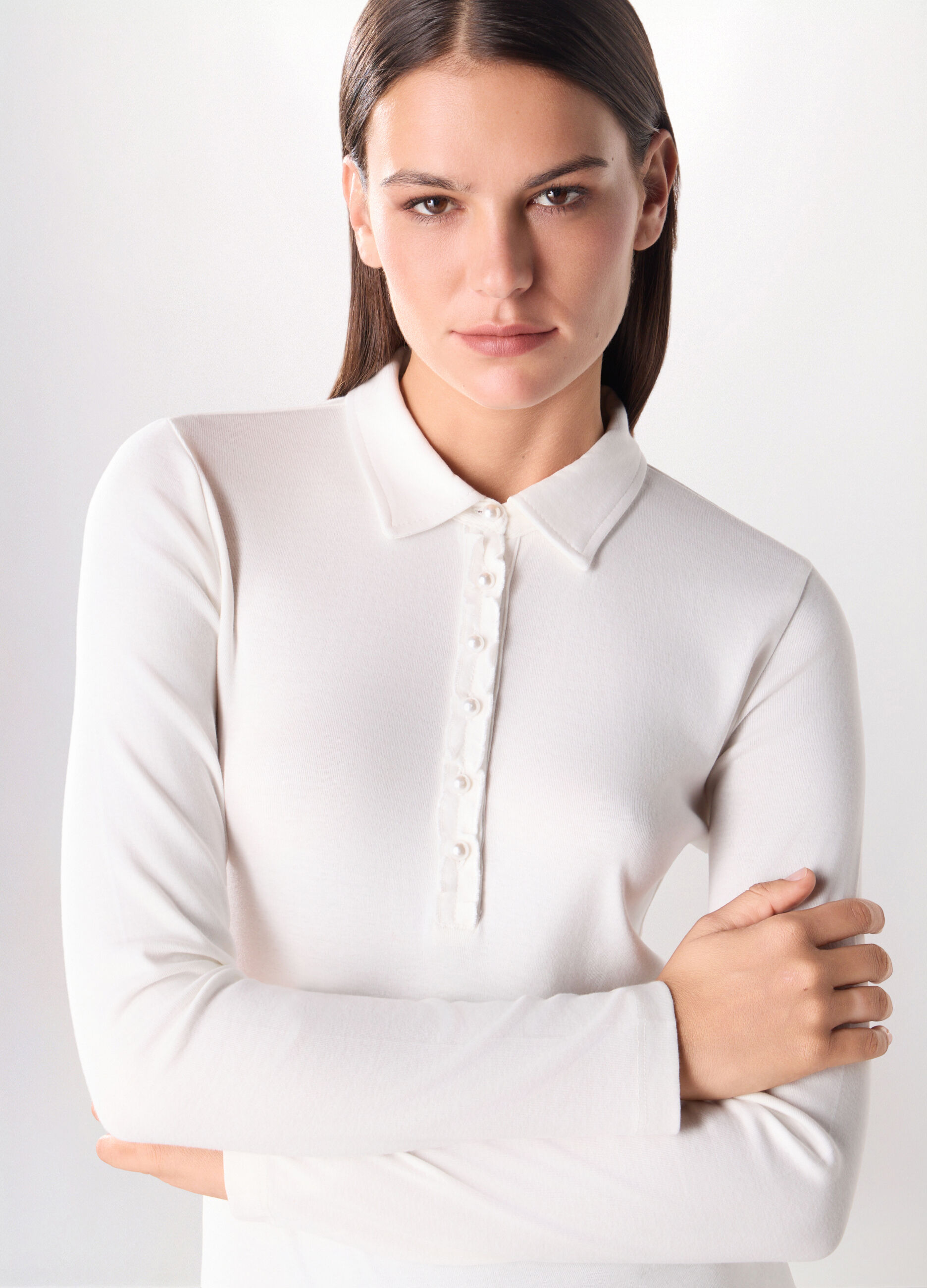 Polo in pura viscosa donna_2