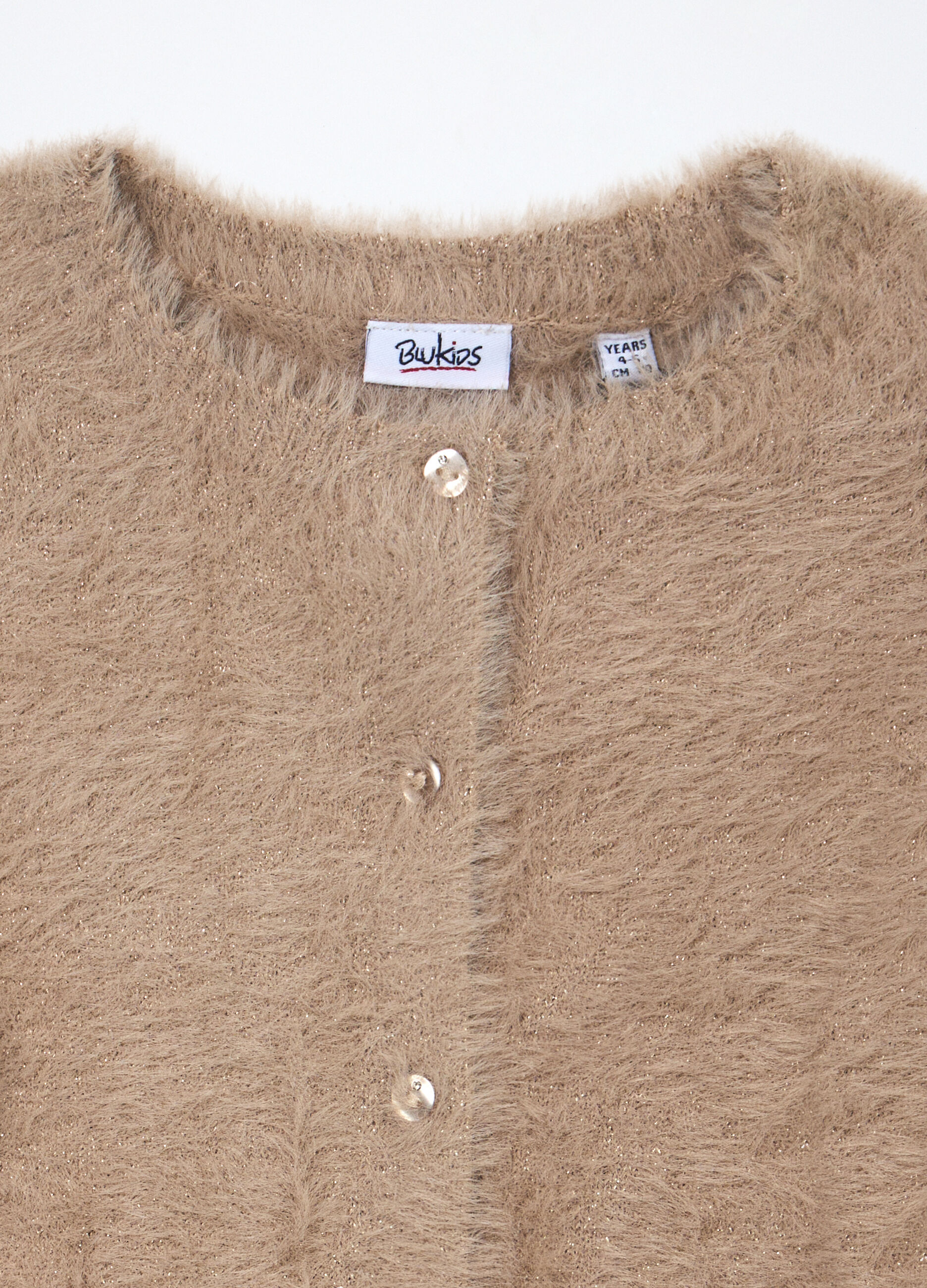Cardigan tricot spazzolato bambina_2