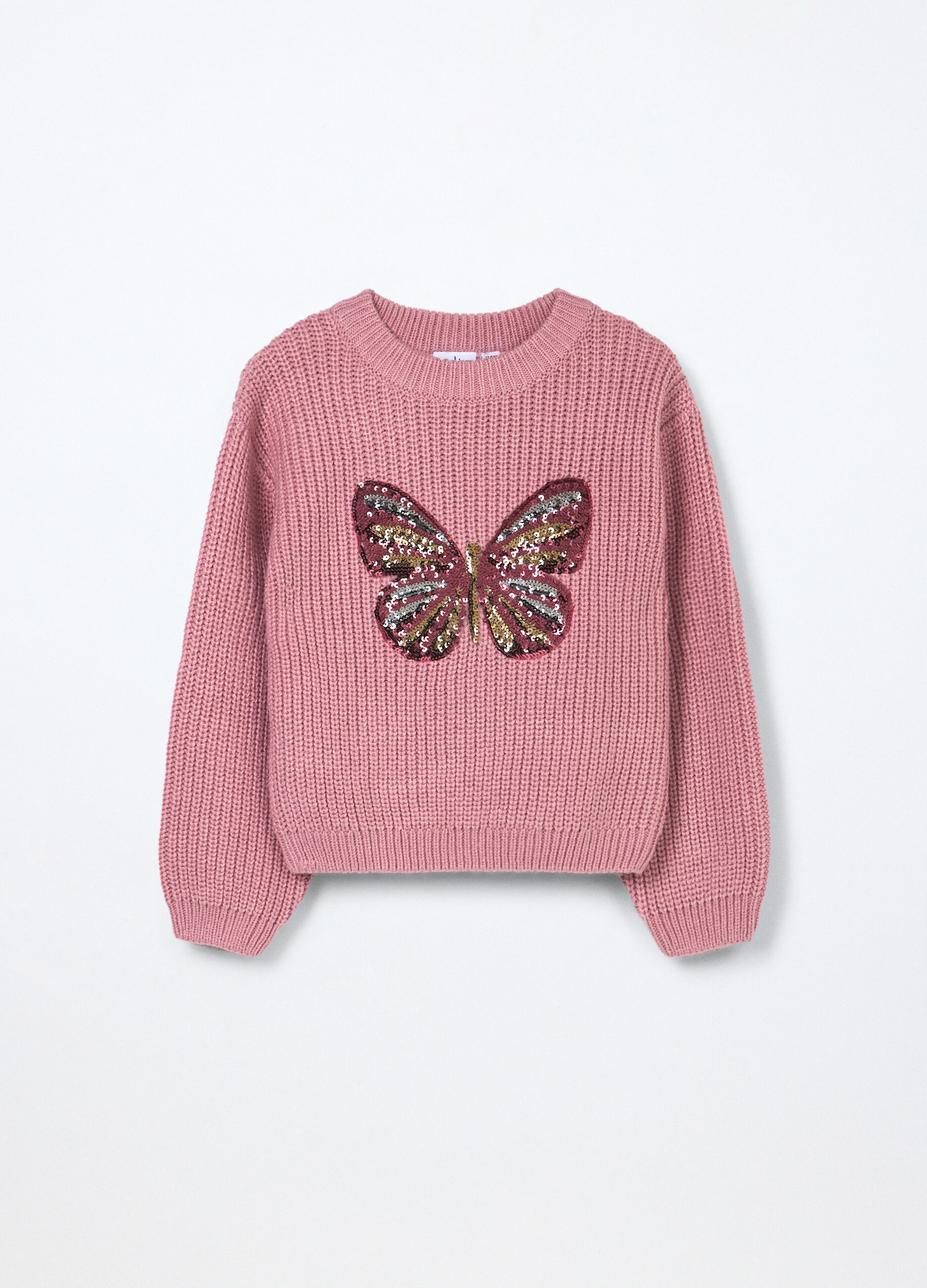 Tricot con paillettes bambina_0