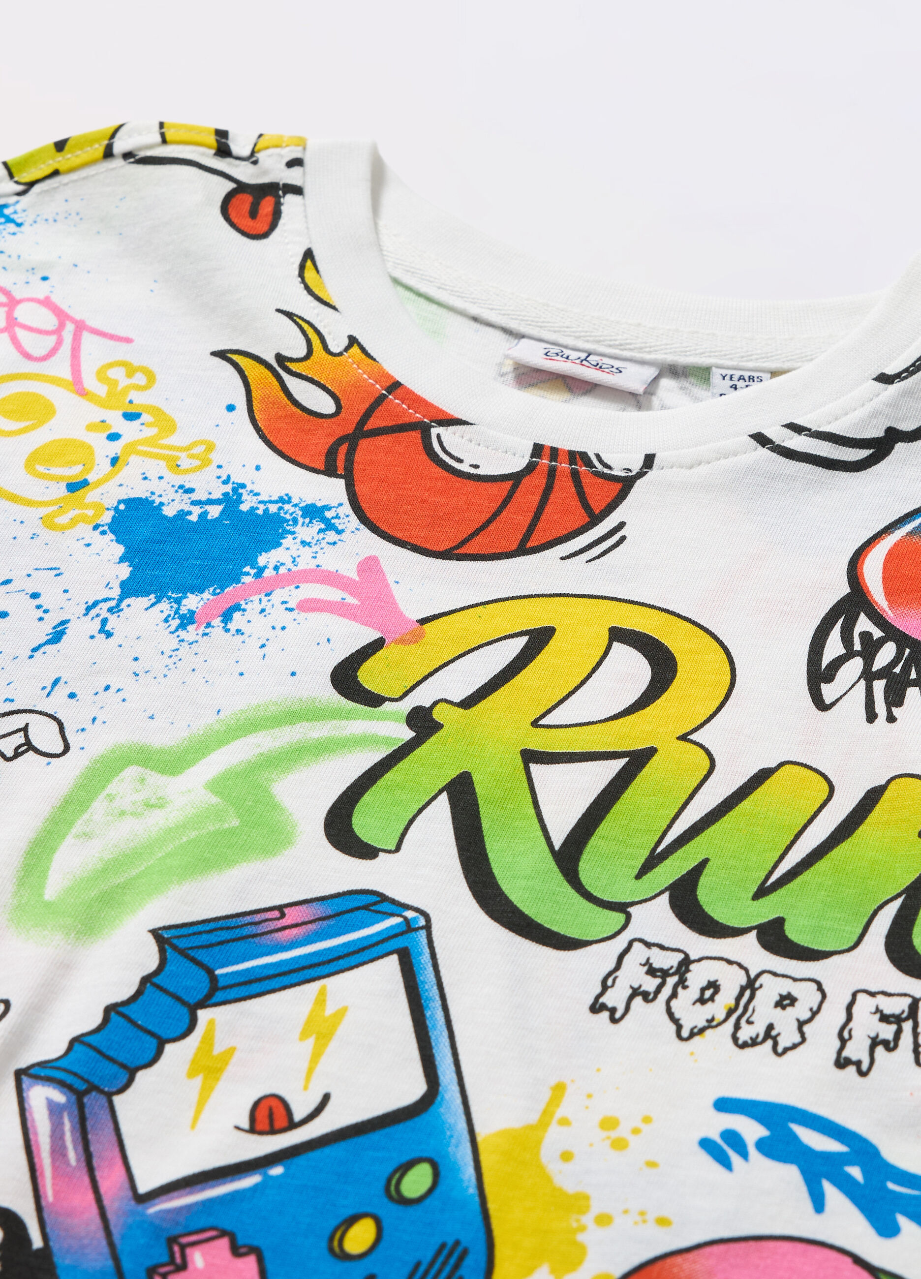 T-shirt in jersey di puro cotone bambino_1