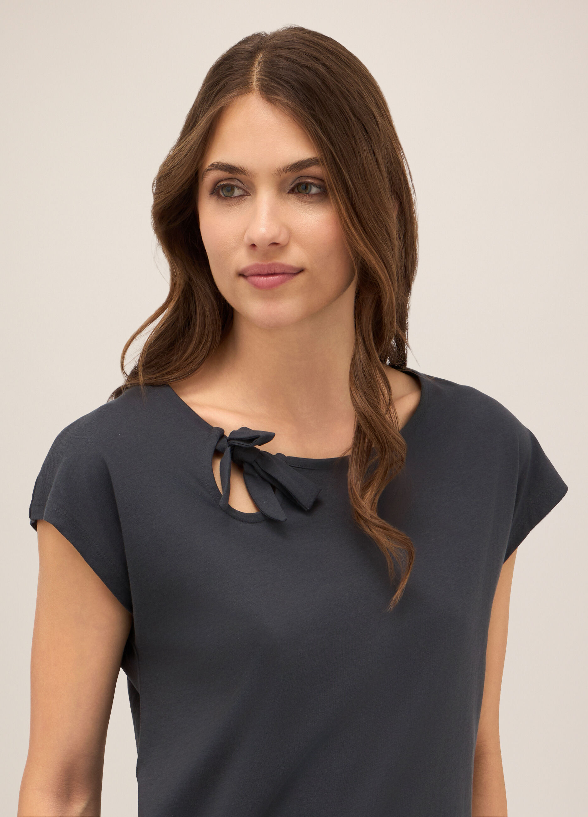 T-shirt in puro cotone donna_2