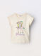 T-shirt in jersey di puro cotone bambina_0
