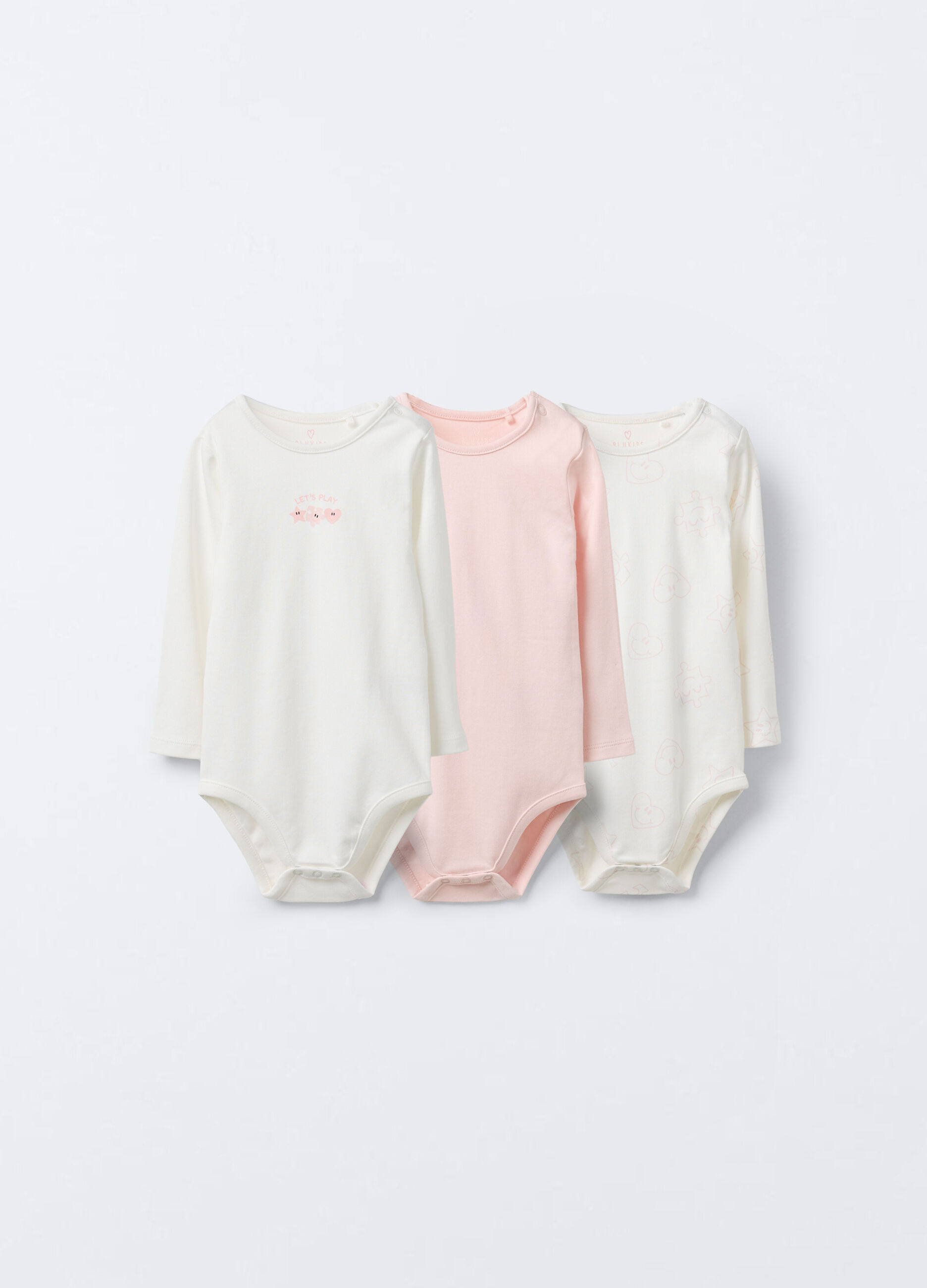 Pack 3 body in interlock di puro cotone _0