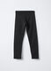 Leggings Slim Fit in cotone garzato stretch bambina_1