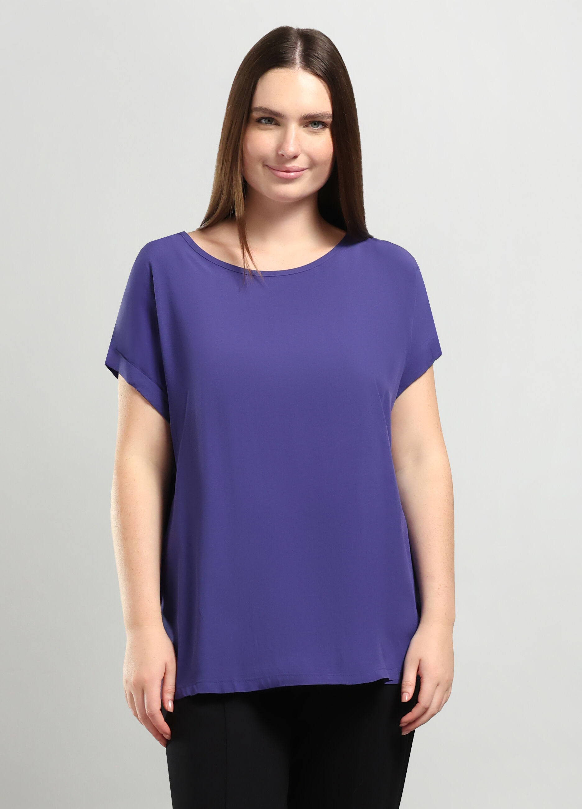Blusa in pura viscosa donna curvy_0