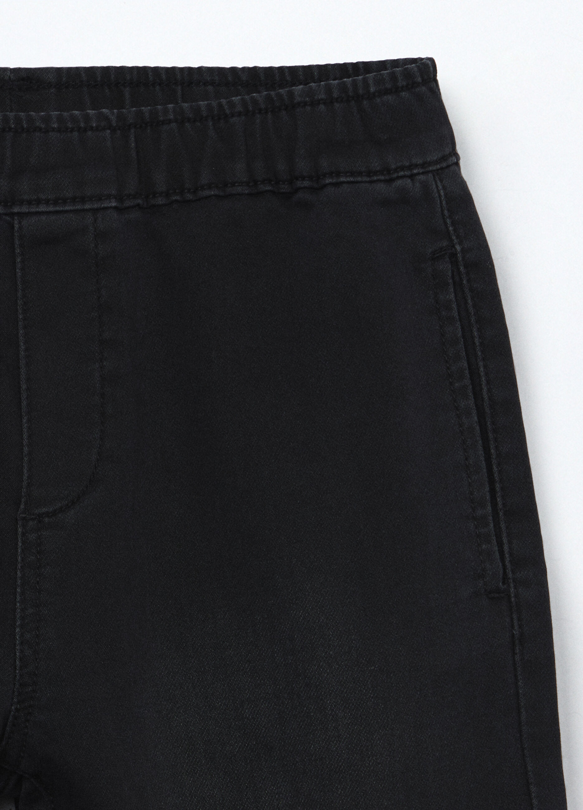 Jogger cargo in denim misto cotone ragazzo_2