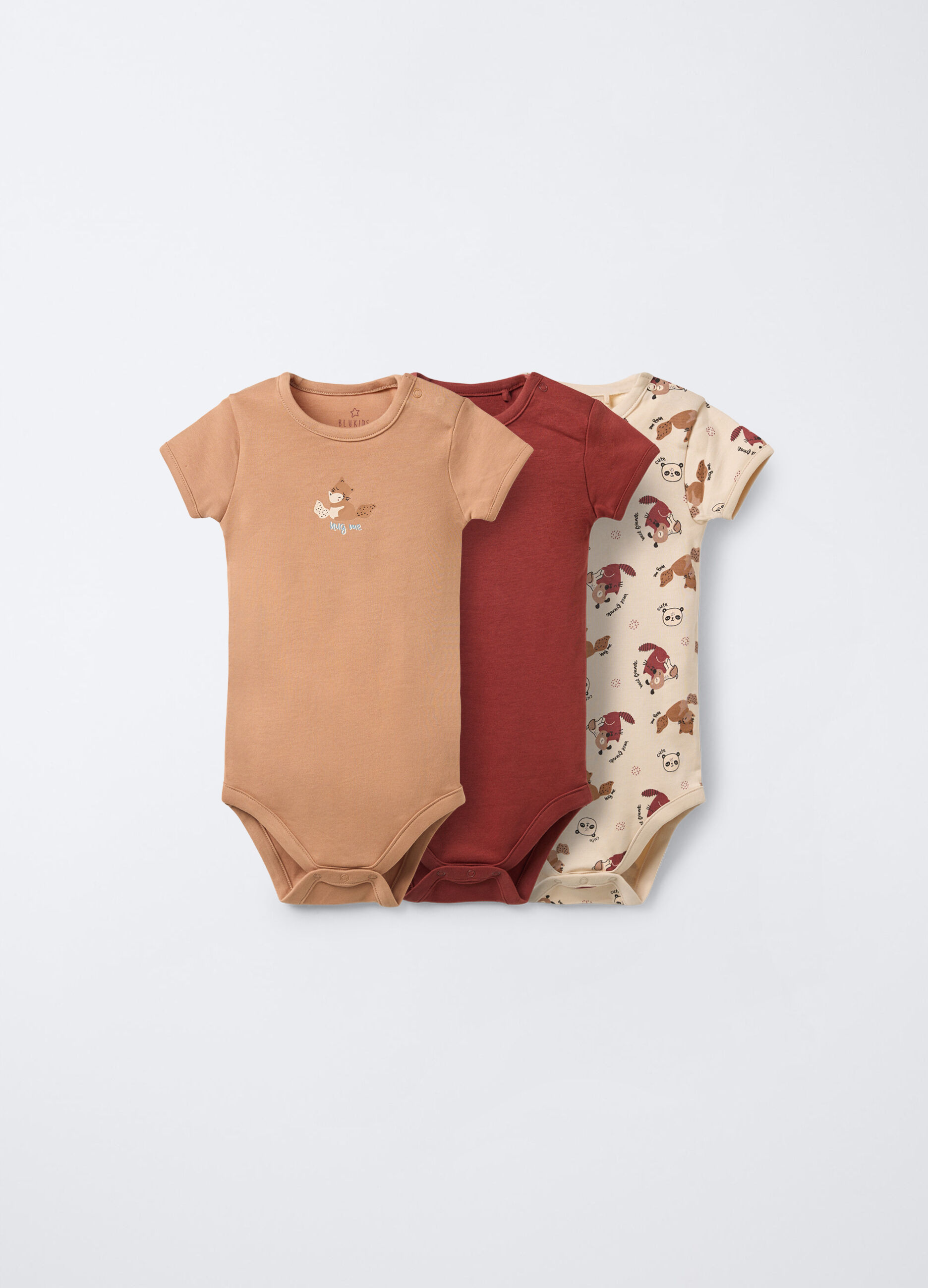 Pack 3 body in interlock di puro cotone _0