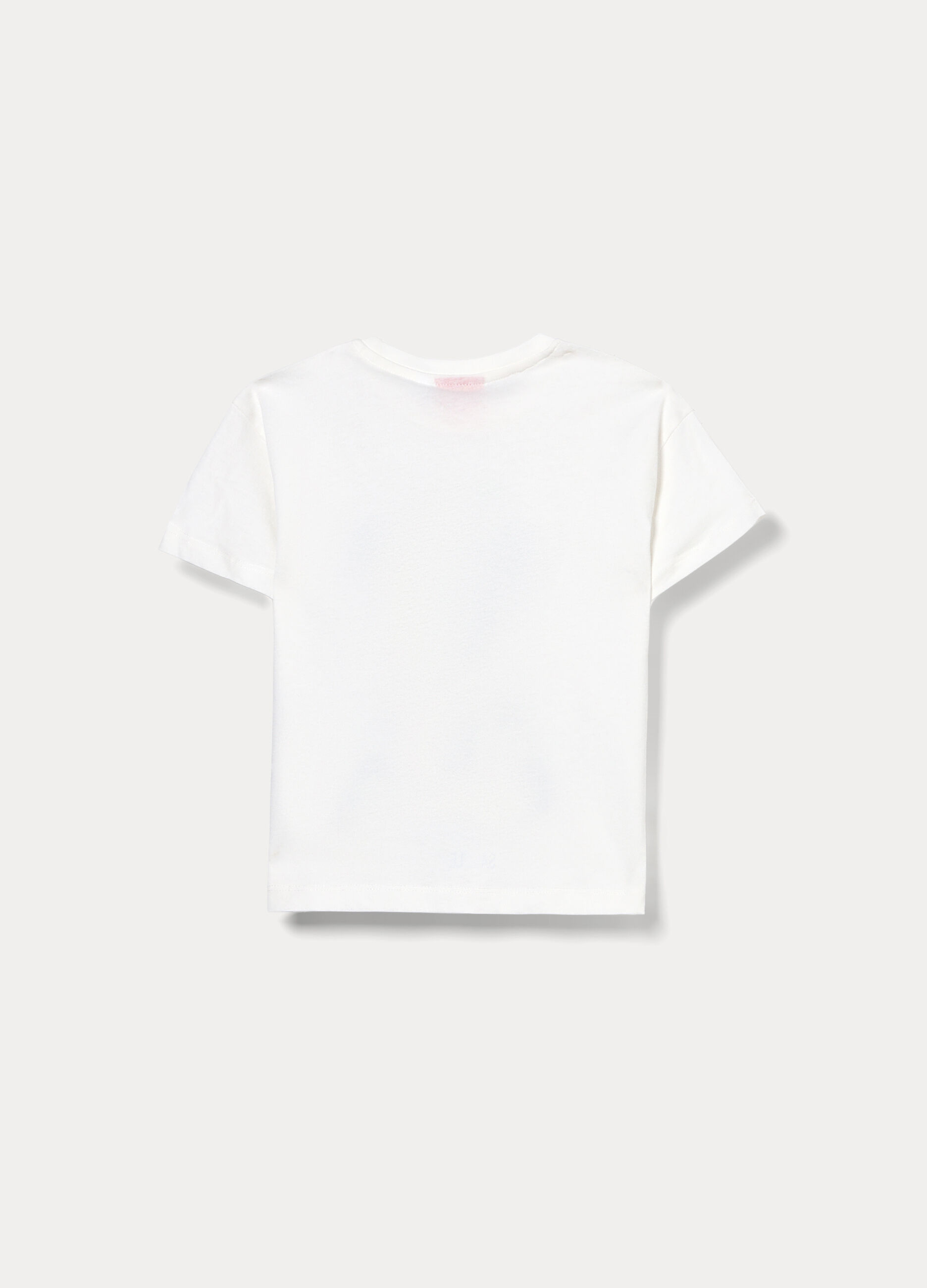 T-shirt girocollo Skifidol Italian Brainrot in jersey di puro cotone bambino_1