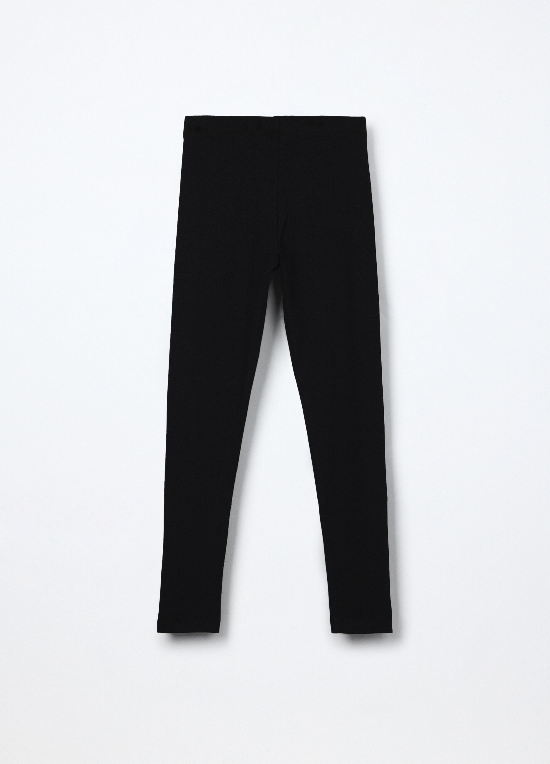 Leggings in jersey di cotone stretch ragazza_1