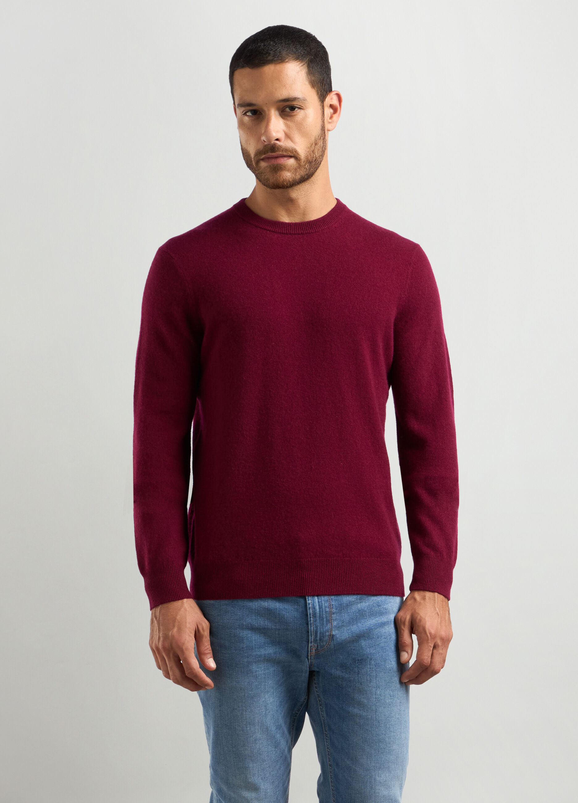 Maglione girocollo in puro cashmere uomo_0
