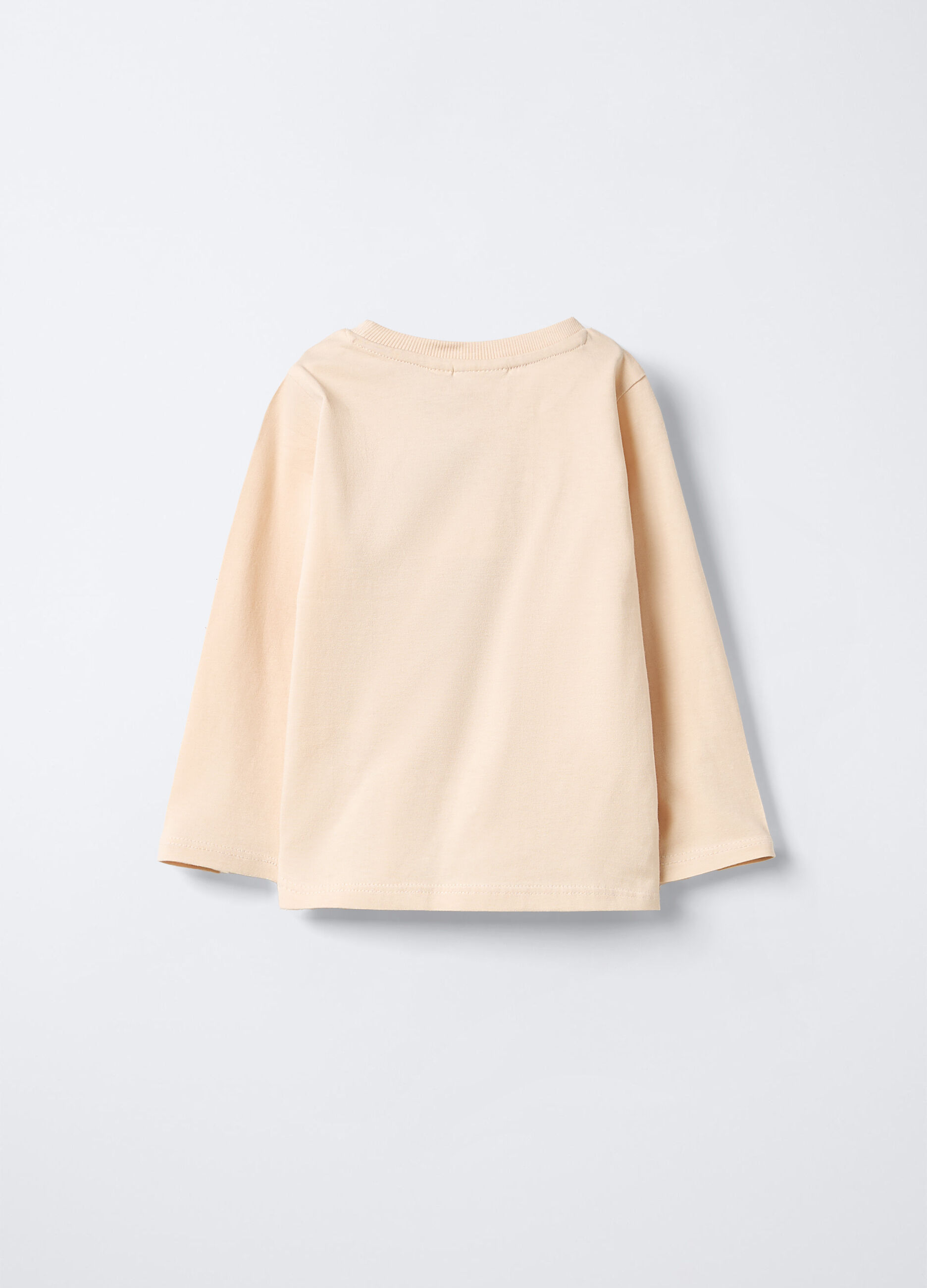T-shirt girocollo in jersey di puro cotone bimba_1